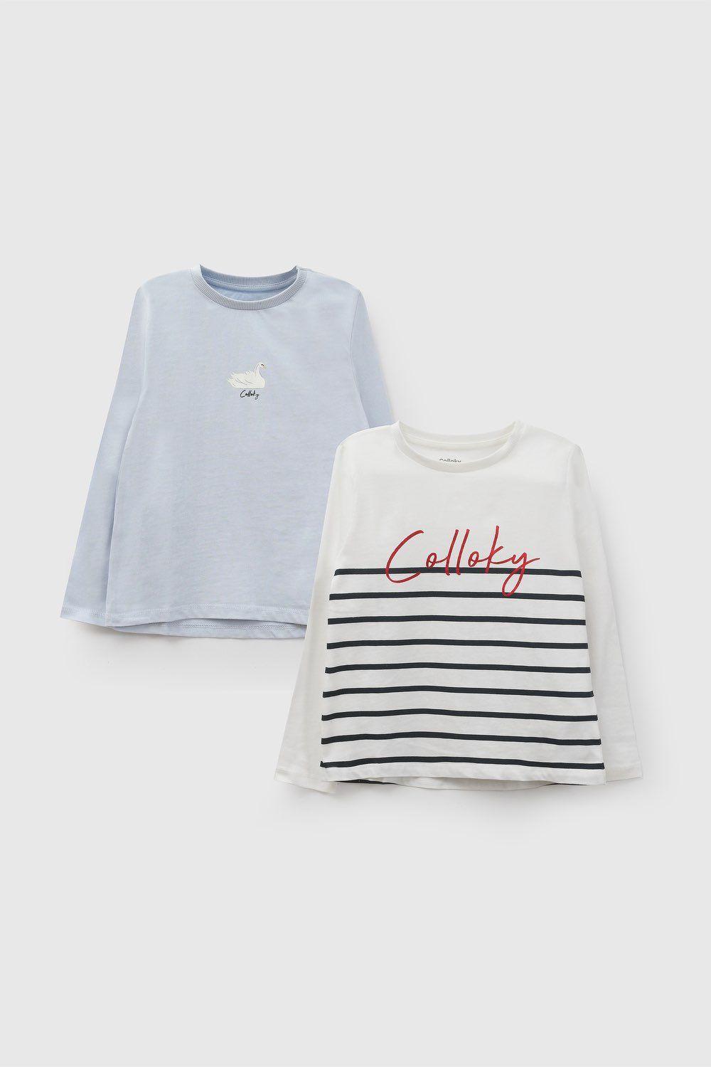 Polera Niña Blanco 7701 Colloky-0