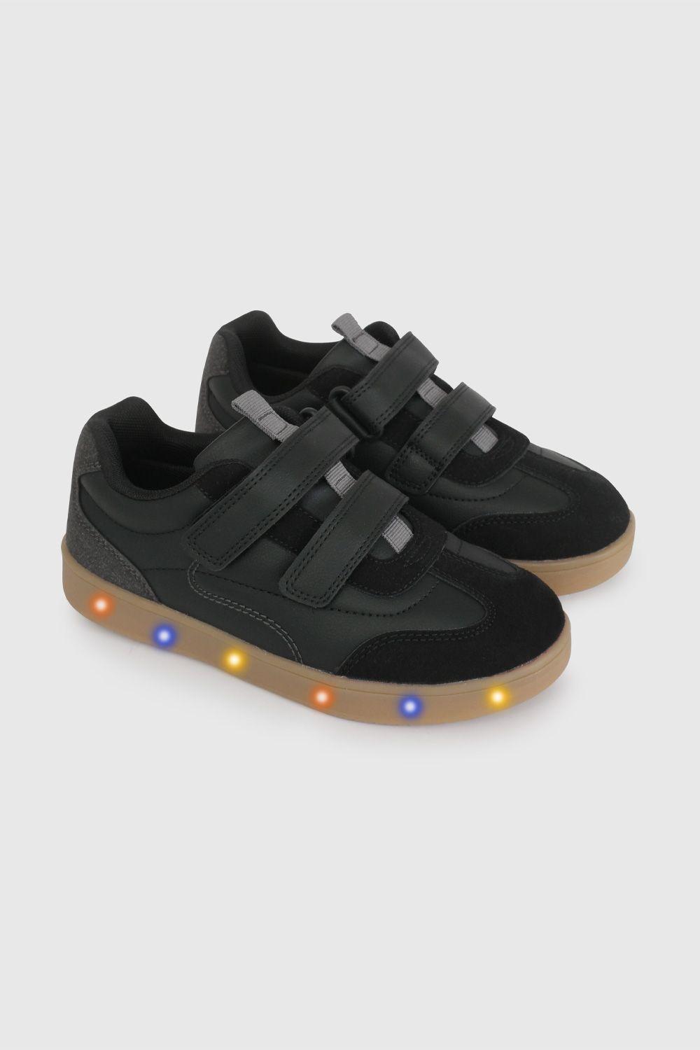 Zapatilla de Luces Negra 57130201V26 KID2-0