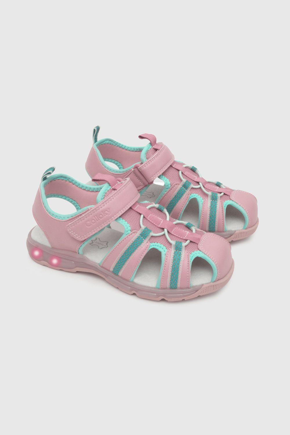 Sandalia de niña luces mora / purple (28 a 38)-0