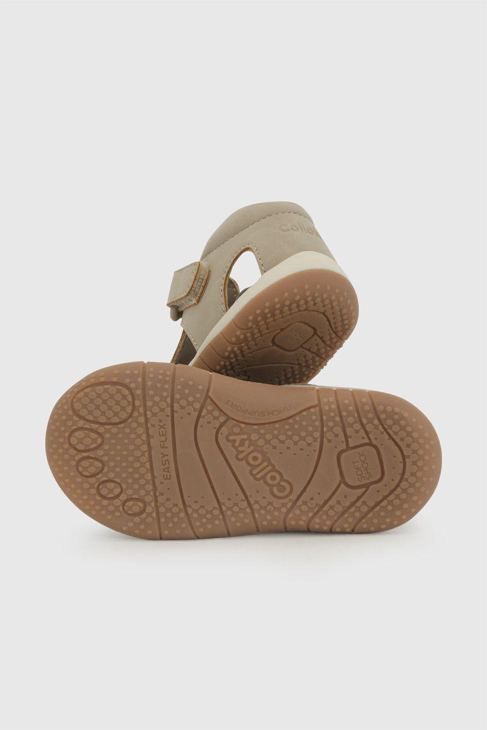 Sandalia Velcro Beige Niño 18-21 Colloky-3
