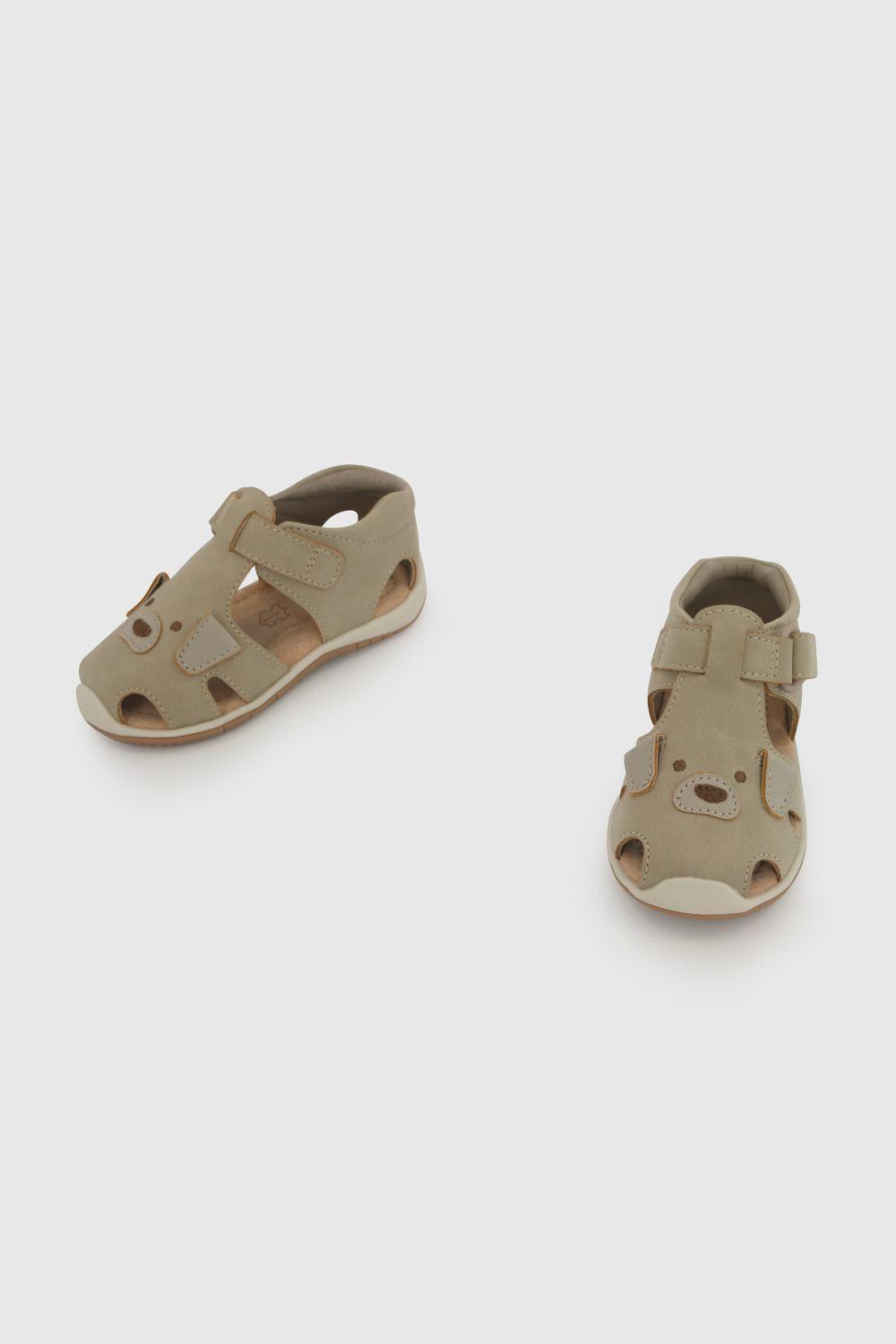 Sandalia Velcro Beige Niño 18-21 Colloky-4