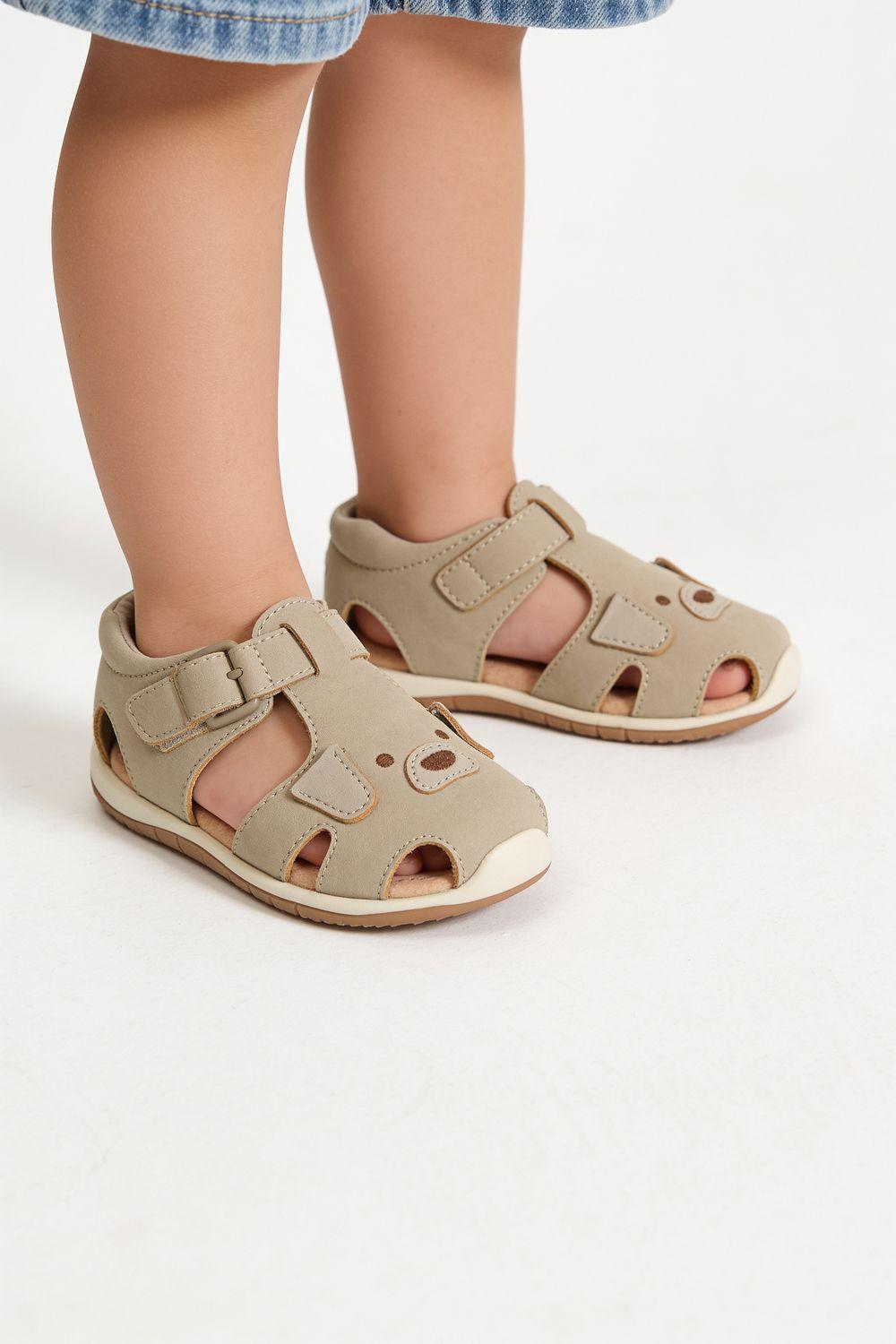 Sandalia Velcro Beige Niño 18-21 Colloky-1