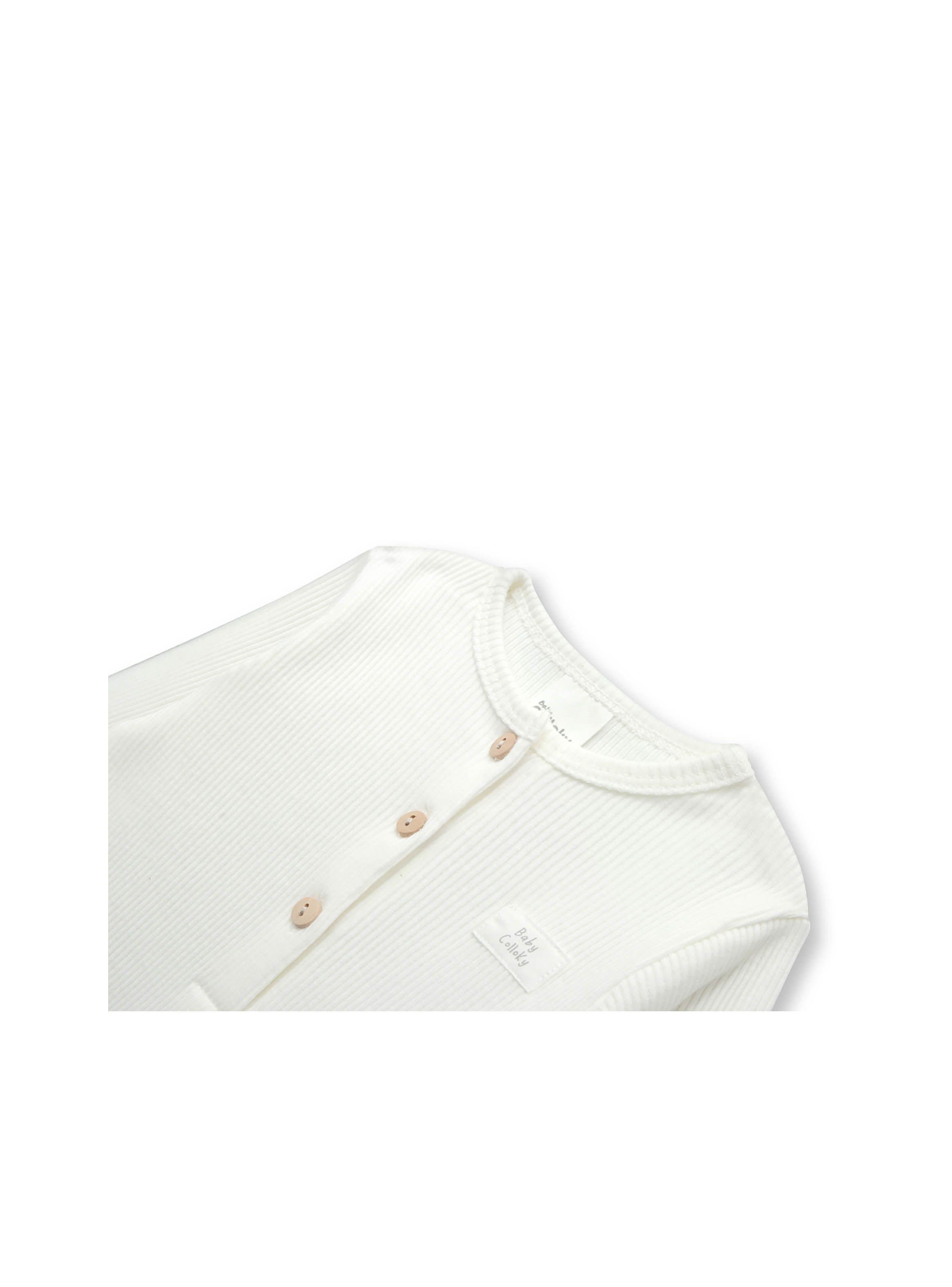 Osito Unisex Blanco (0 A 9 Meses) Colloky-2