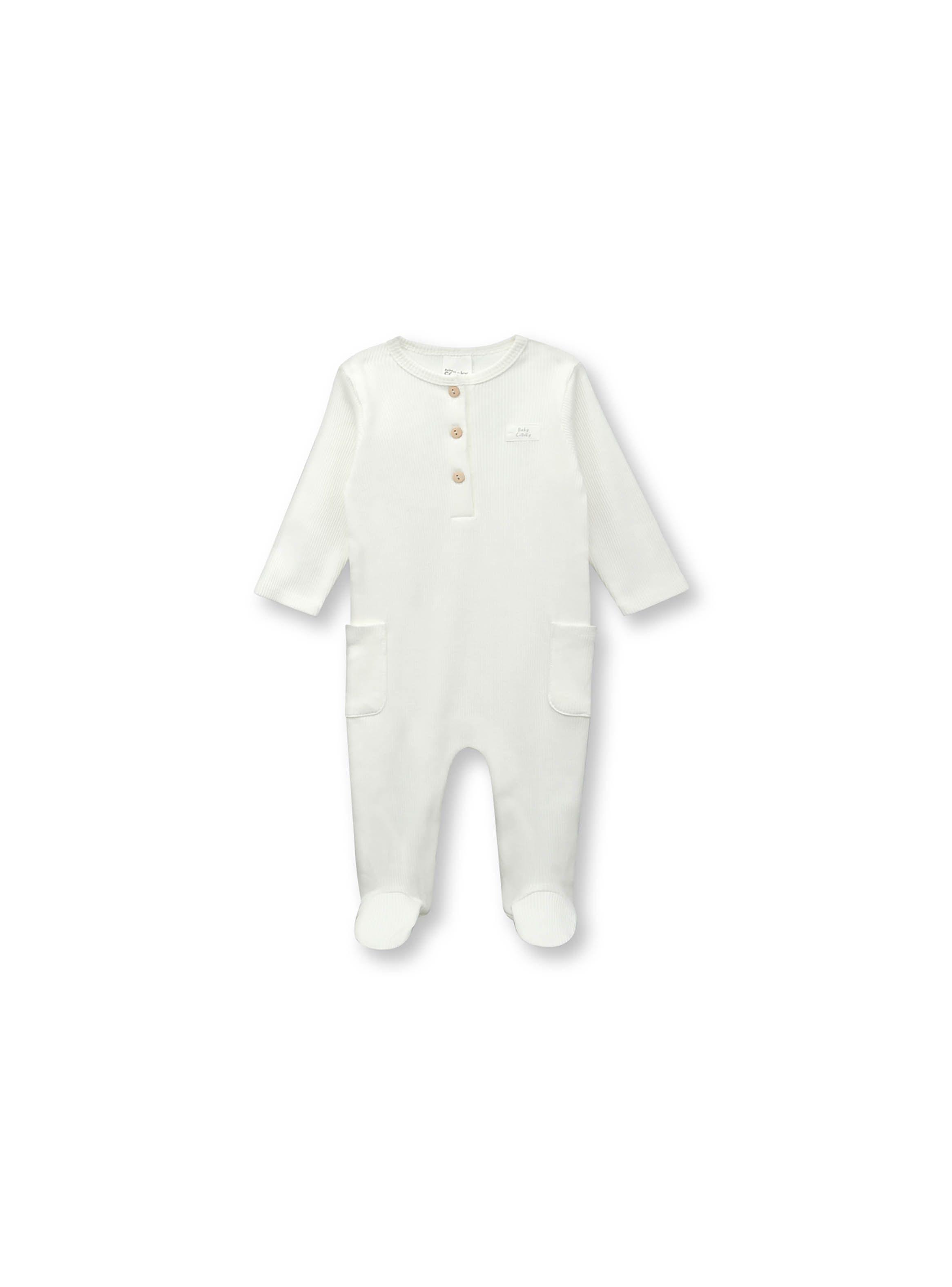 Osito Unisex Blanco (0 A 9 Meses) Colloky-0