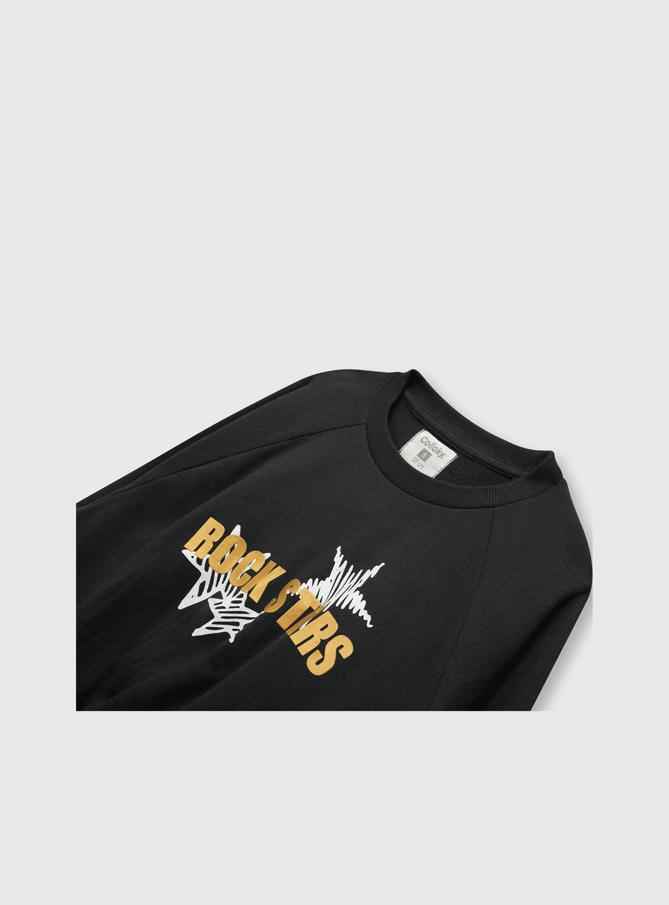 Polerón De Niña Estrellas Gris (2 A 12 Años) Colloky-2