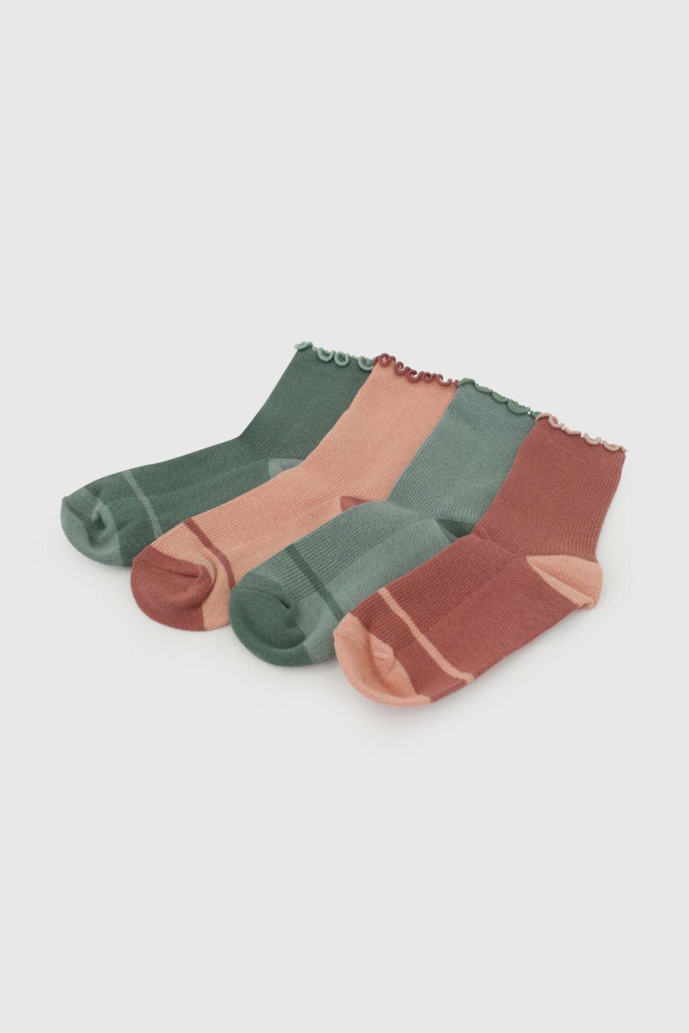 Calcetin 3/4 Niña Verde 7504 Colloky-1