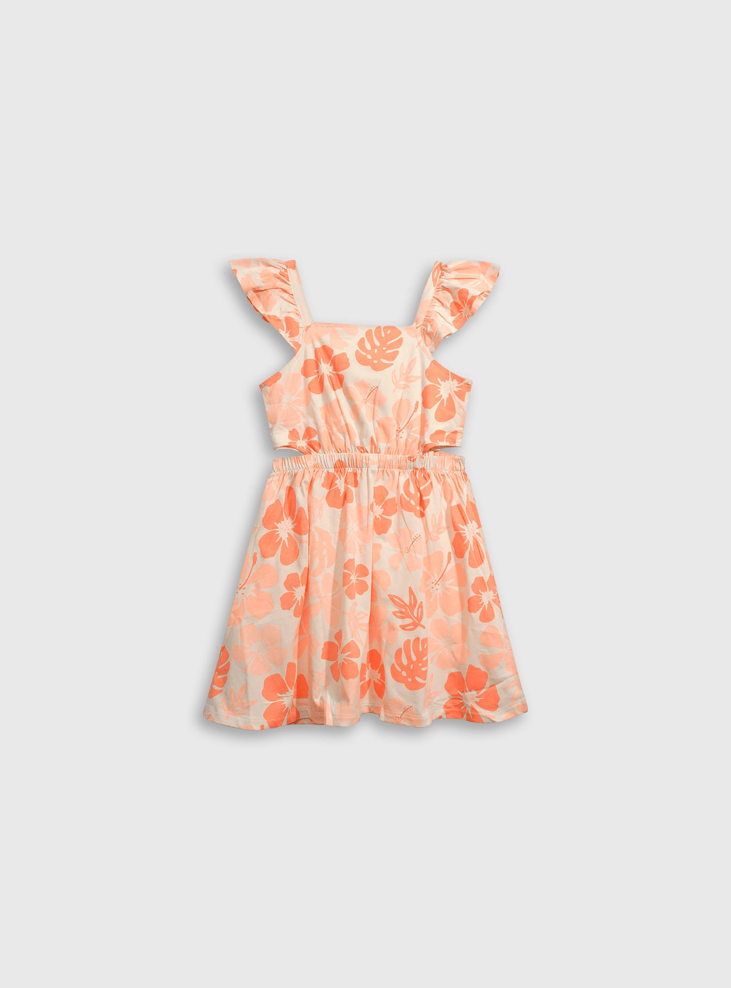 Vestido Niña Naranjo 55631 Colloky-0