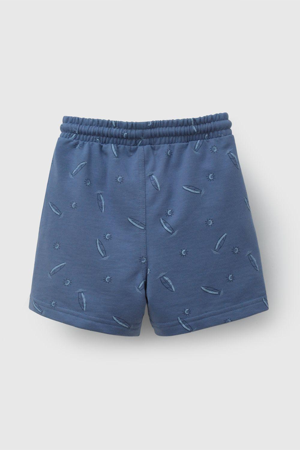 Bermuda Azul Full Print De Niño BDPO2351V26-1