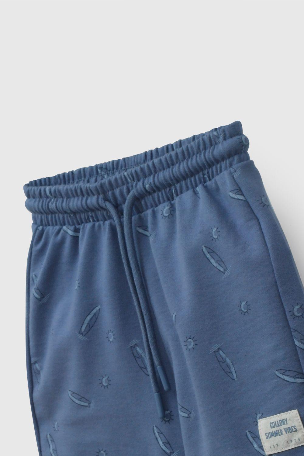 Bermuda Azul Full Print De Niño BDPO2351V26-2