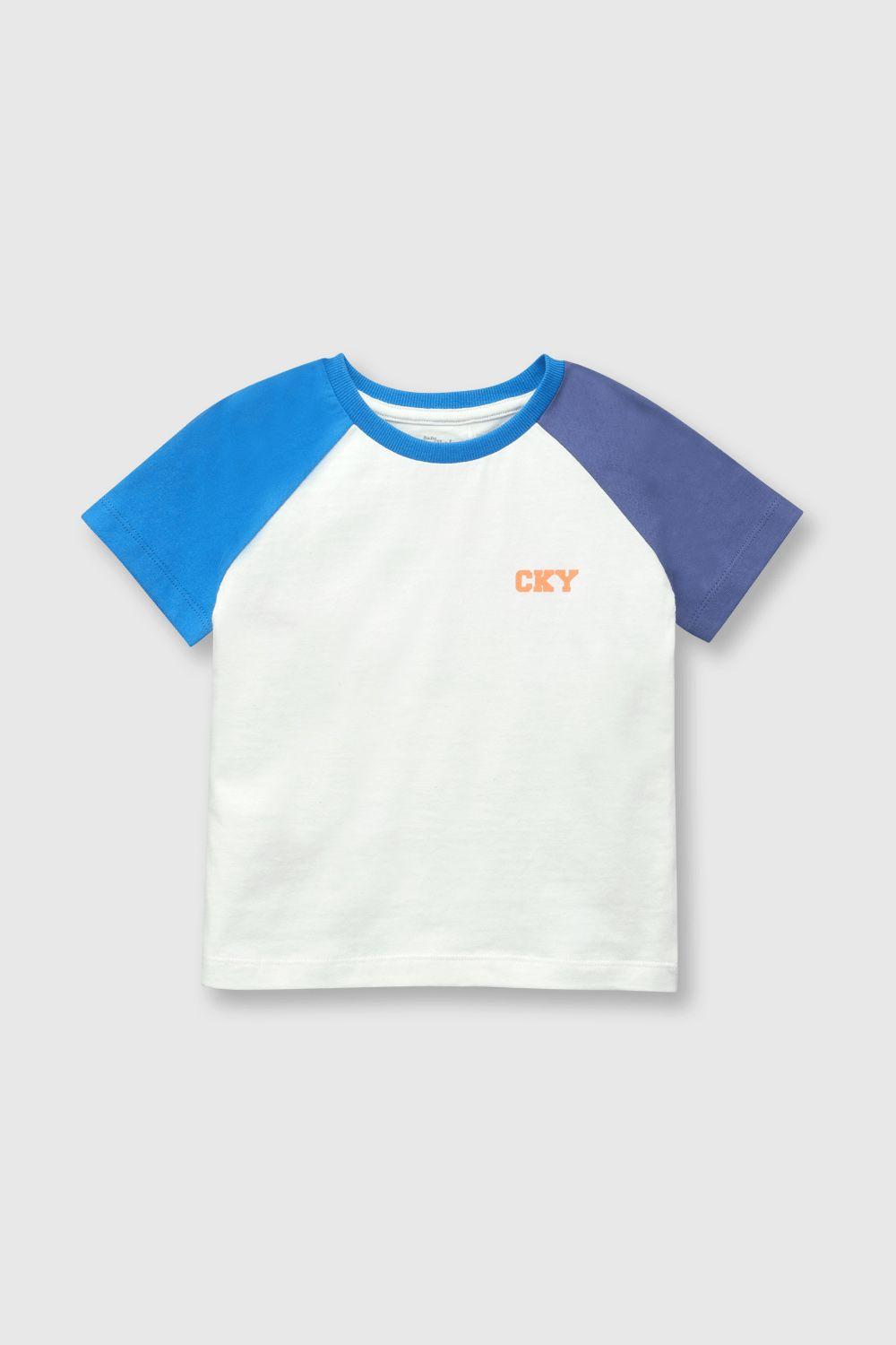 Polera de bebé niño bloques royal blue (3 a 36 meses)-0