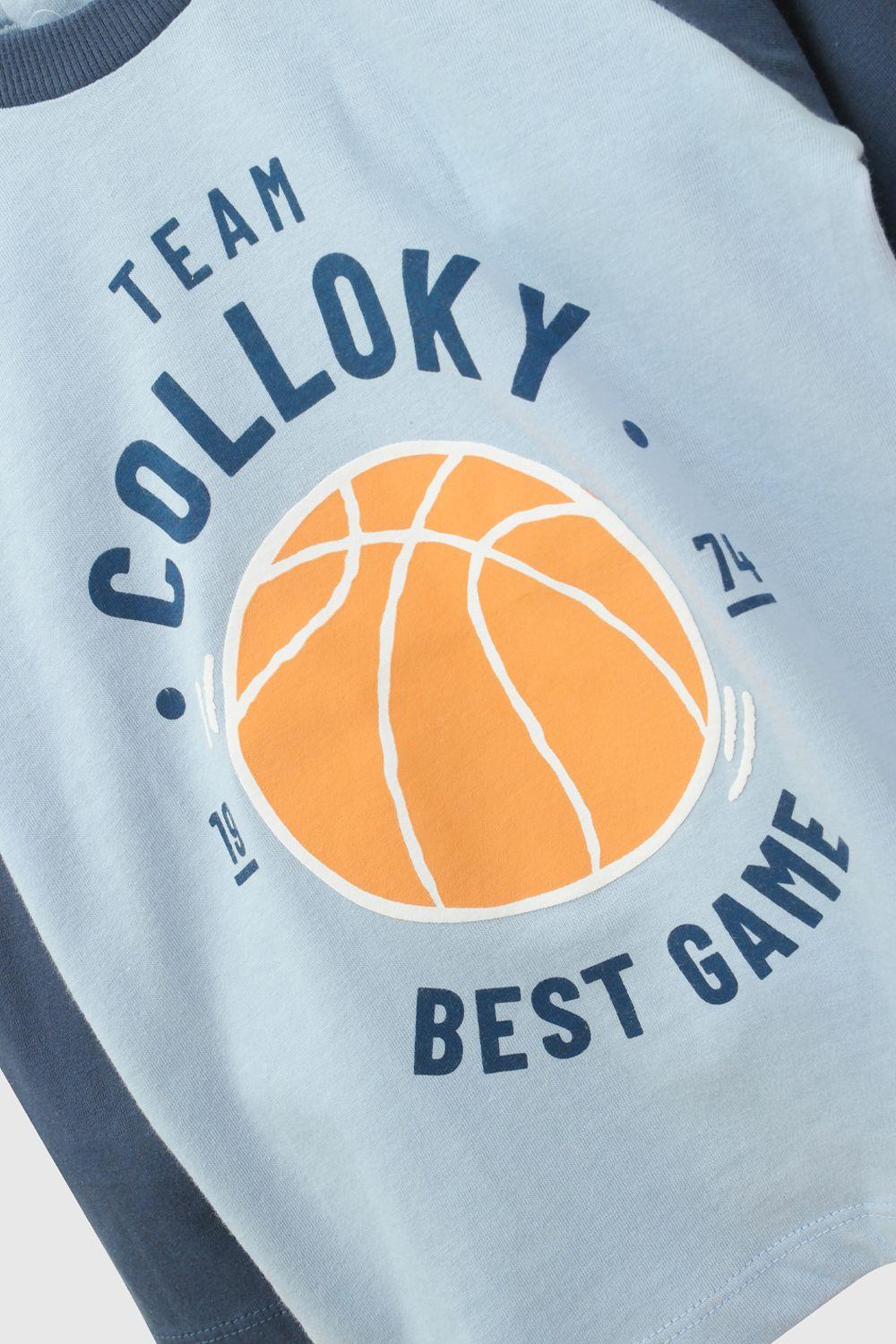 Polera Team Colloky Celeste Niño 6-9M a 4-5A-3