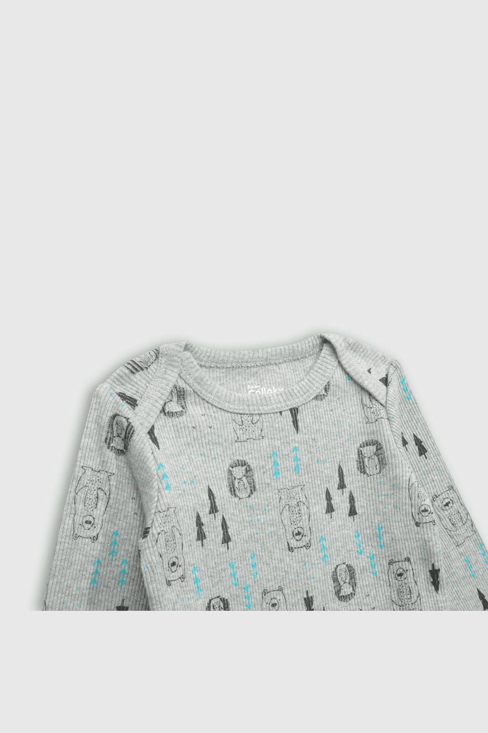 Conjunto Body/Pantalon Gris de Niño-3