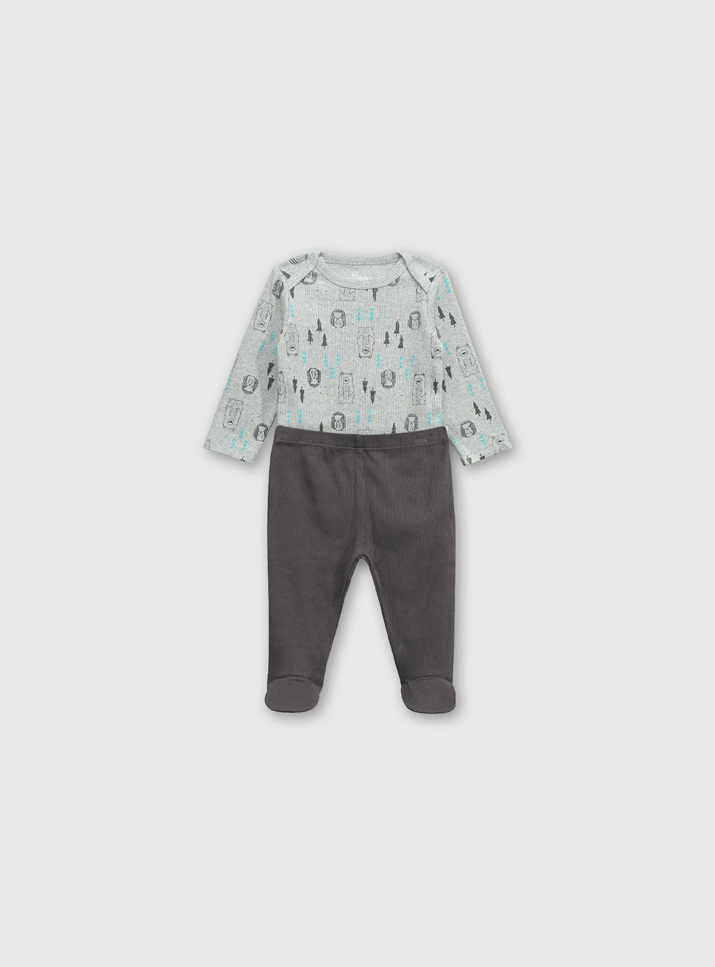 Conjunto Body/Pantalon Niño Gris 49647 Colloky-0