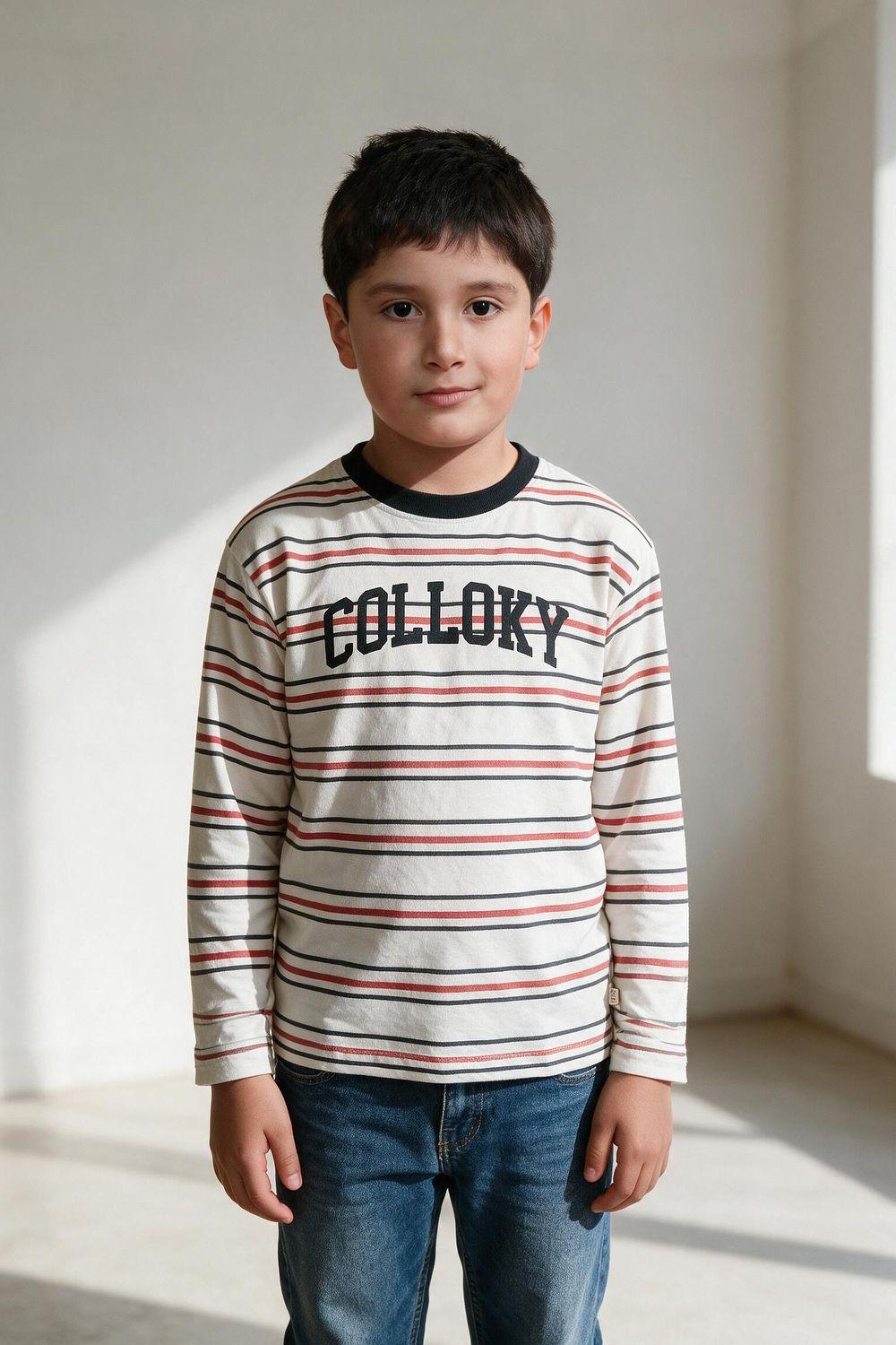 Polera rayas niño blanco 3-4A a 12-13A-2