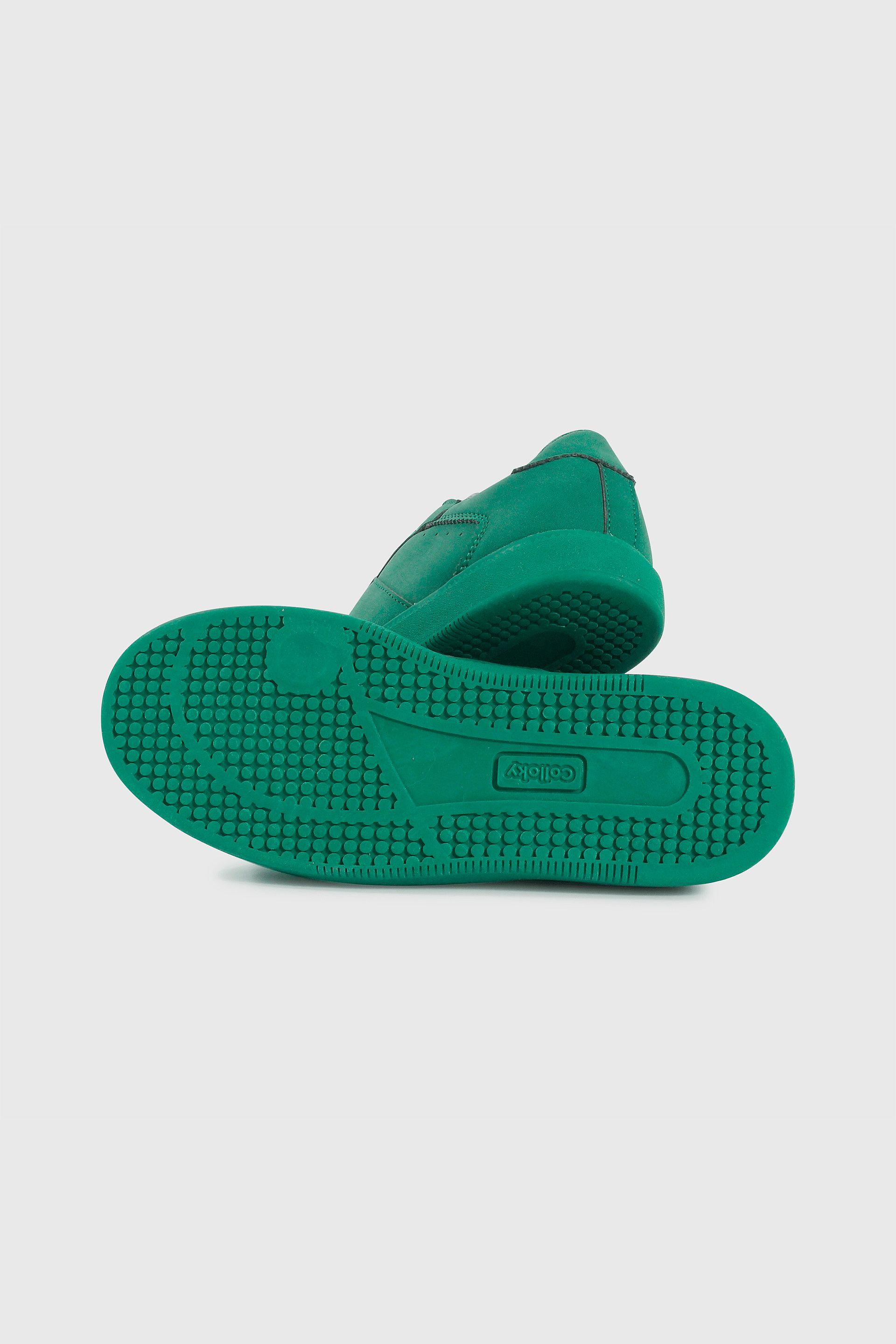 Zapatilla Lifestyle de Niño Verde Caña Baja con Cordón-2