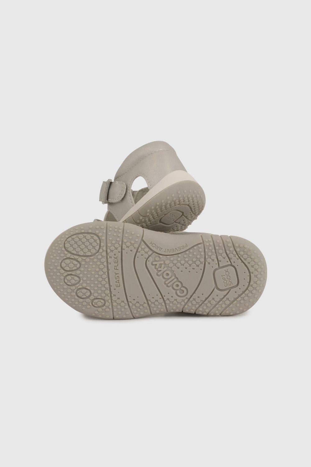 Sandalia Cangrejera Metalizada Plateada 33040208V26-2