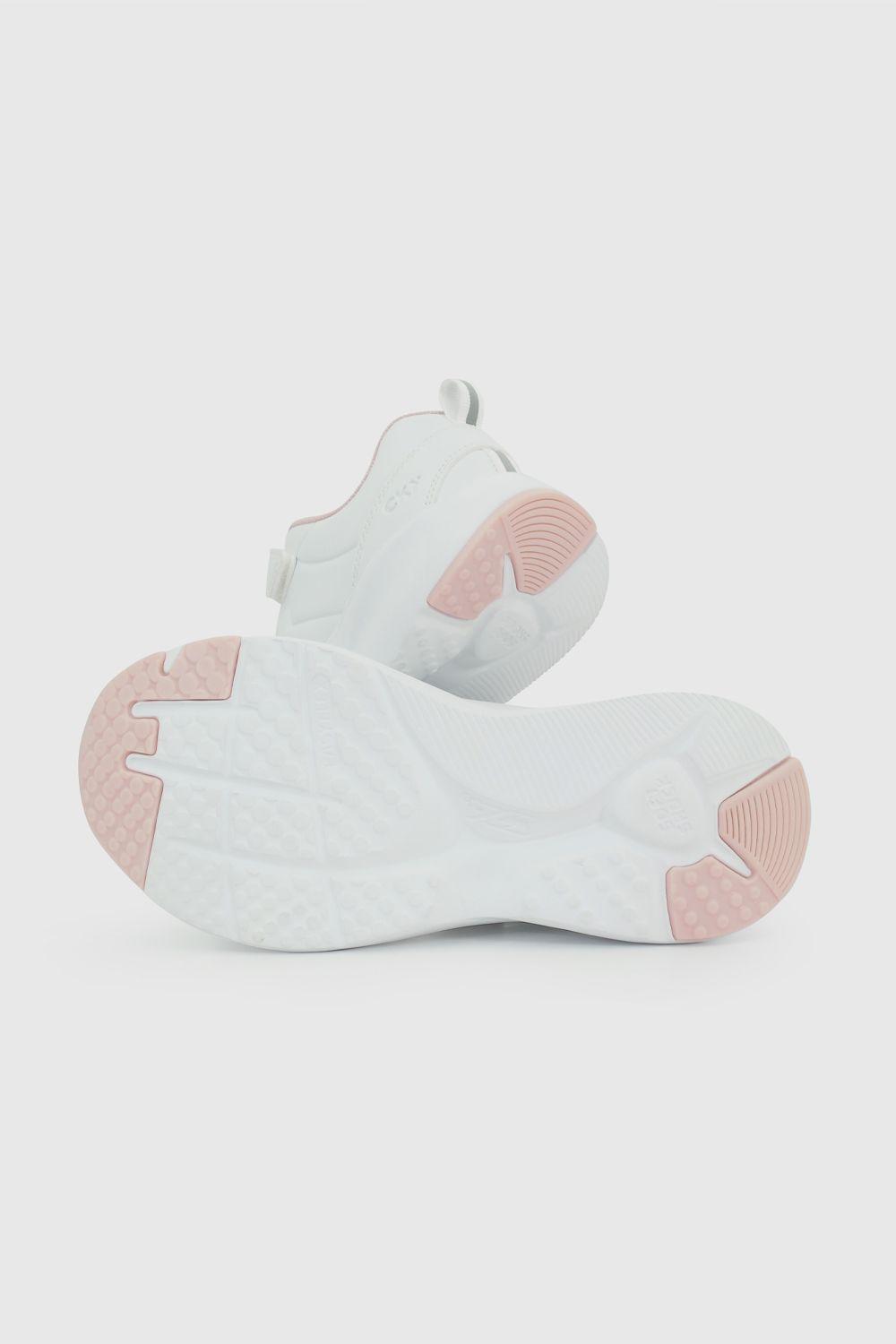 Zapato Escolar de Niña Blanco con Velcro en tallas de 23 a 29 (2 a 5 Años)-4