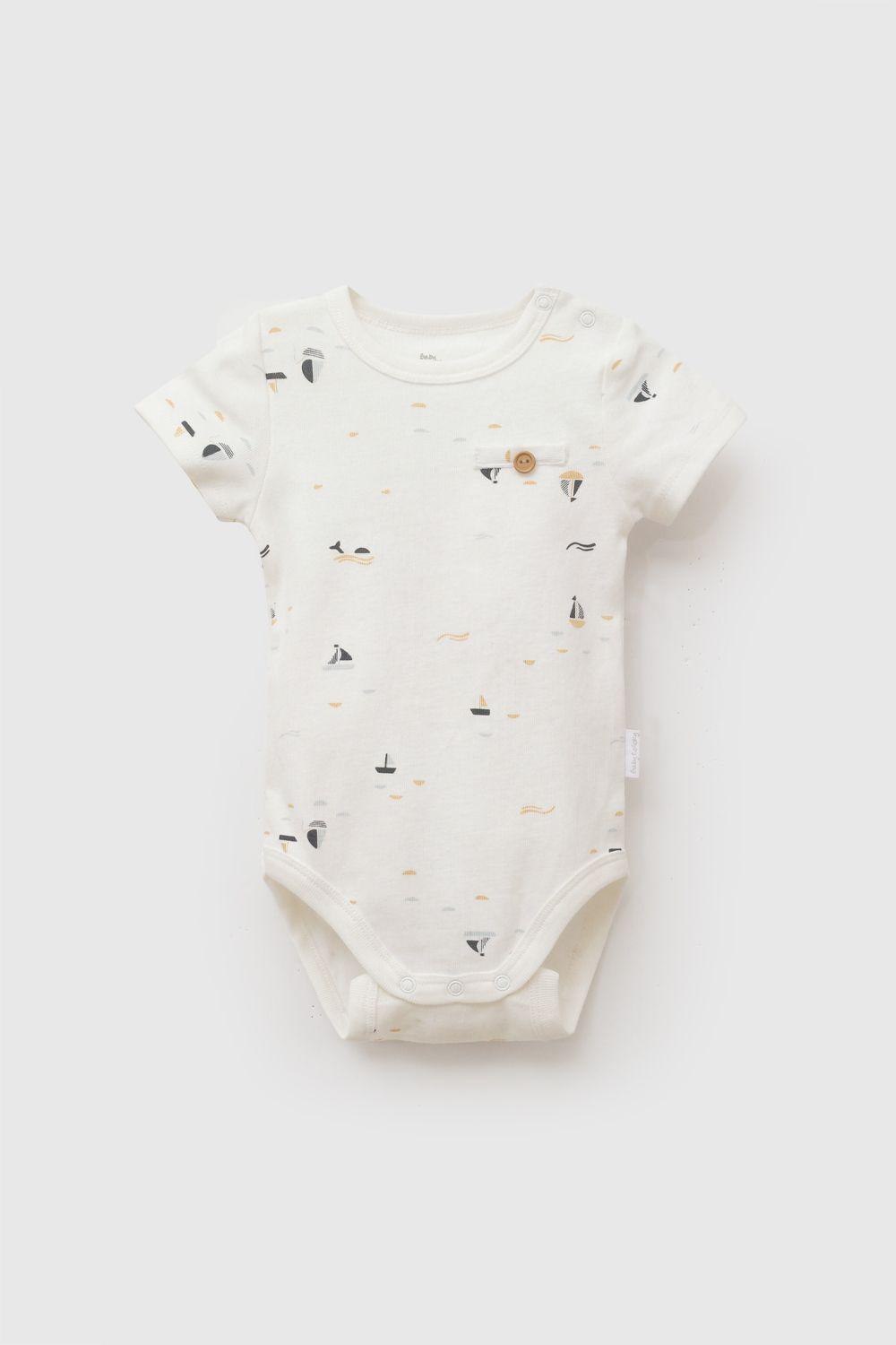 Set Body Velero Rib Naranjo Niño 0-3M a 11/2-2A Colloky-2