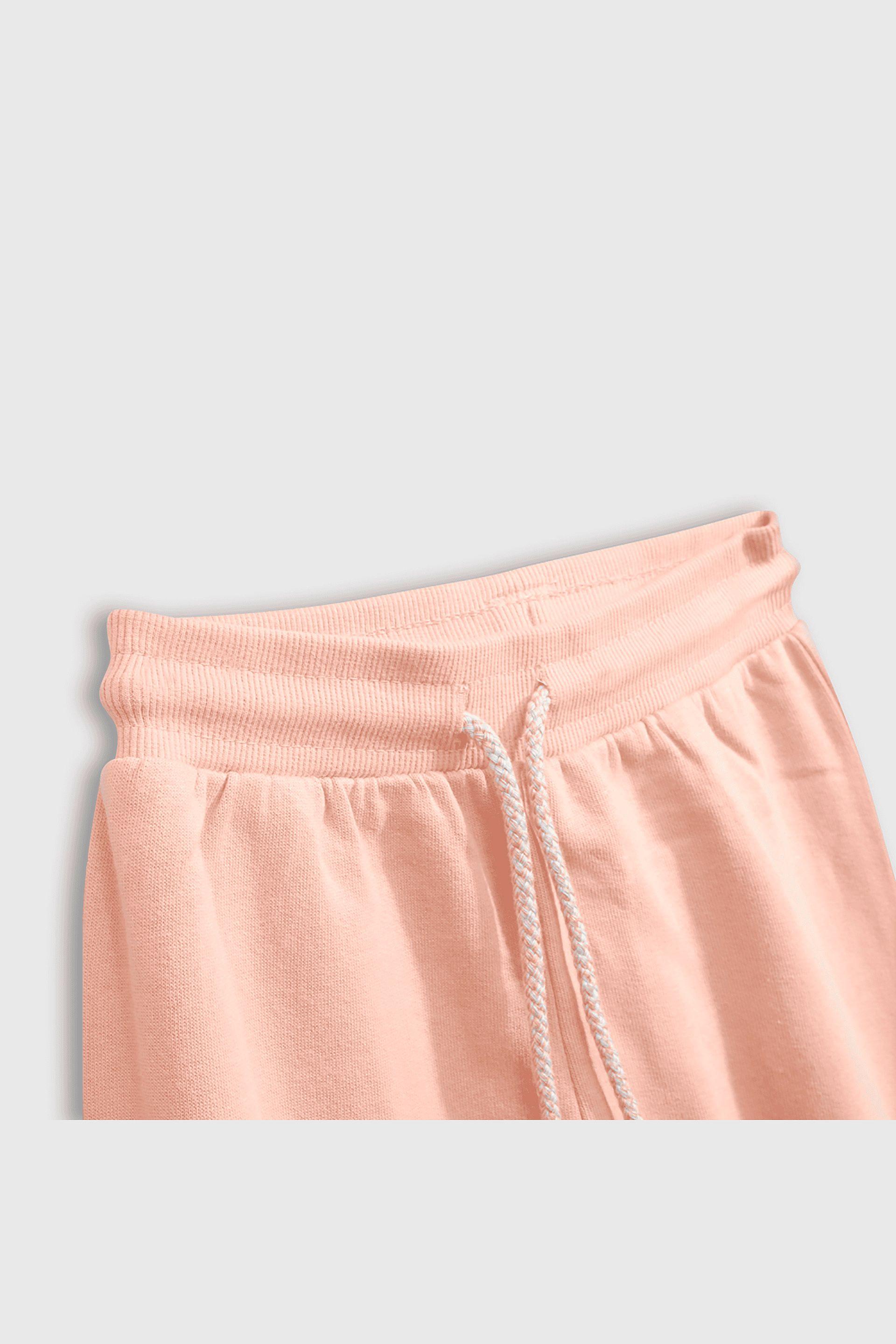 Pantalon Buzo Rosado con Carda Interior y Cintura Elasticada-2