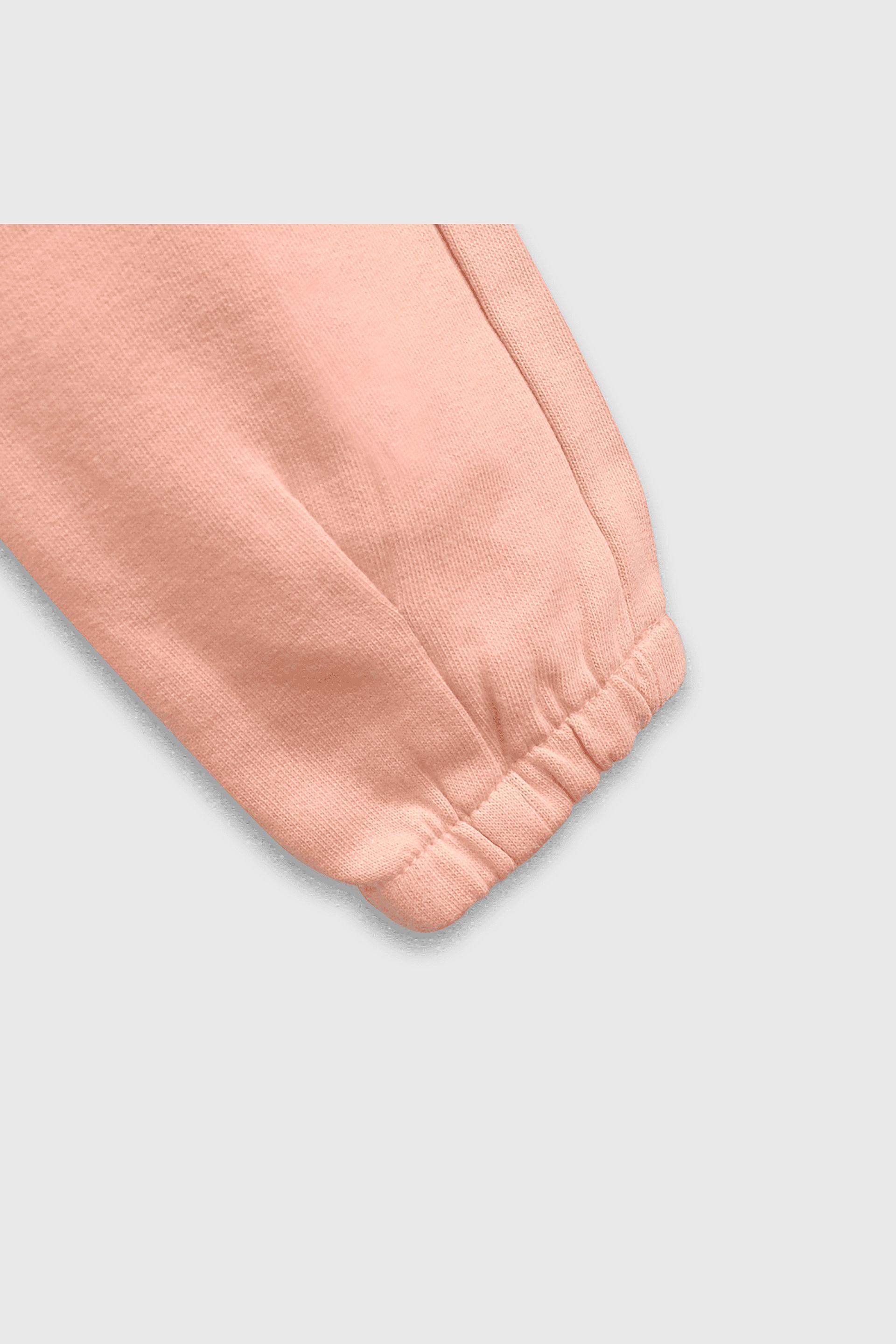 Pantalon Buzo Rosado con Carda Interior y Cintura Elasticada-3