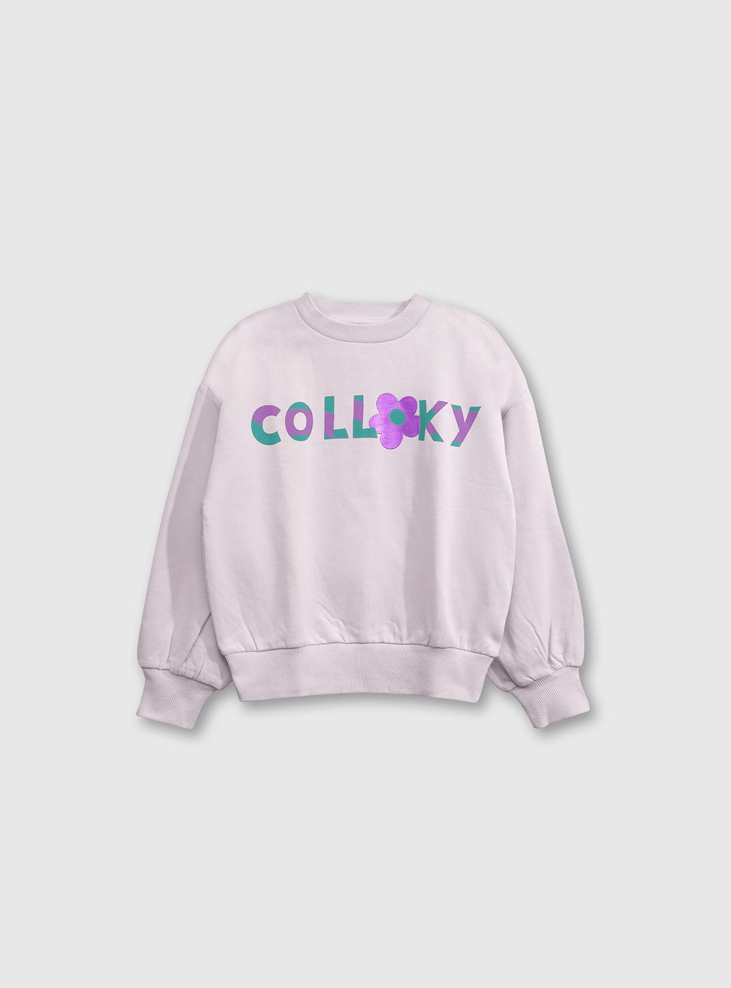 Poleron Niña Morado 49305 Colloky-0