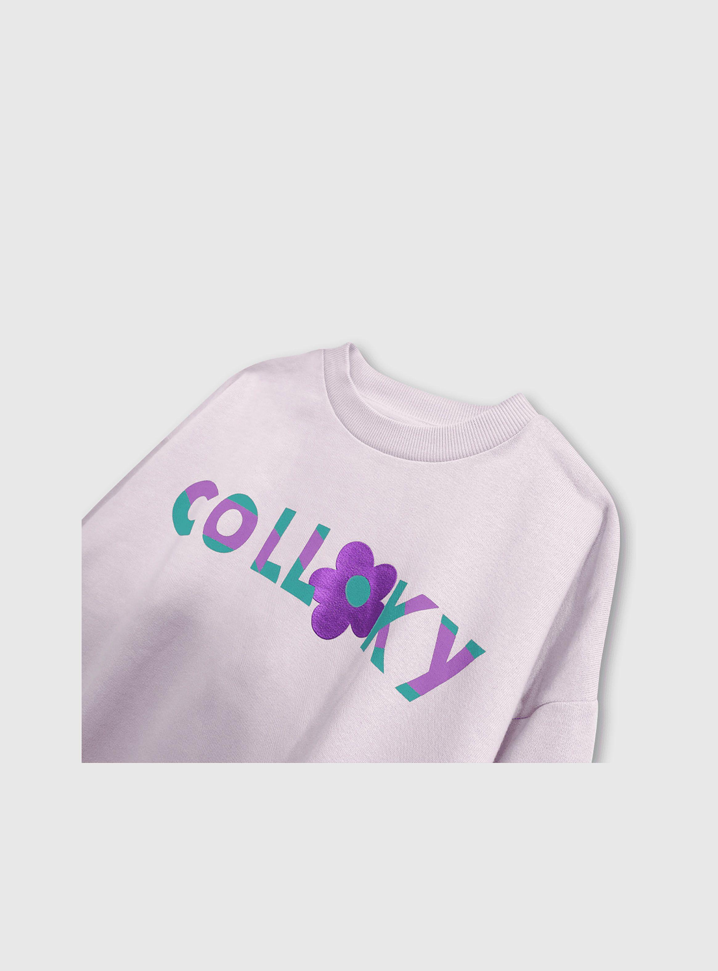 Poleron Niña Morado 49305 Colloky-2
