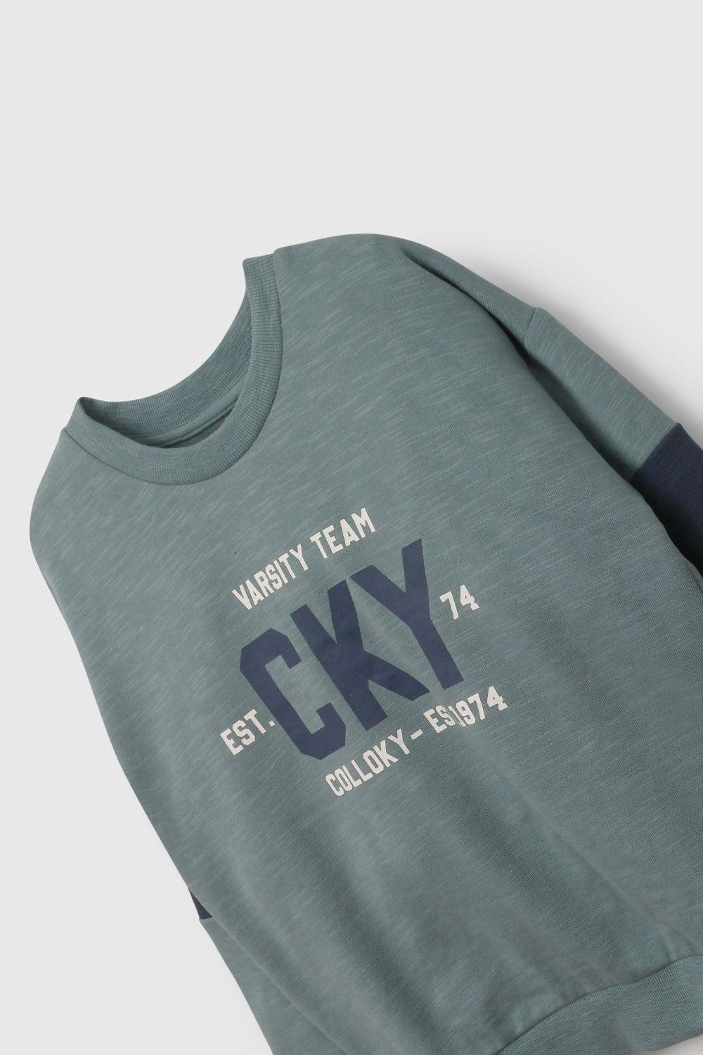 Polerón Colloky Verde De Niño PLPO7191V26-2