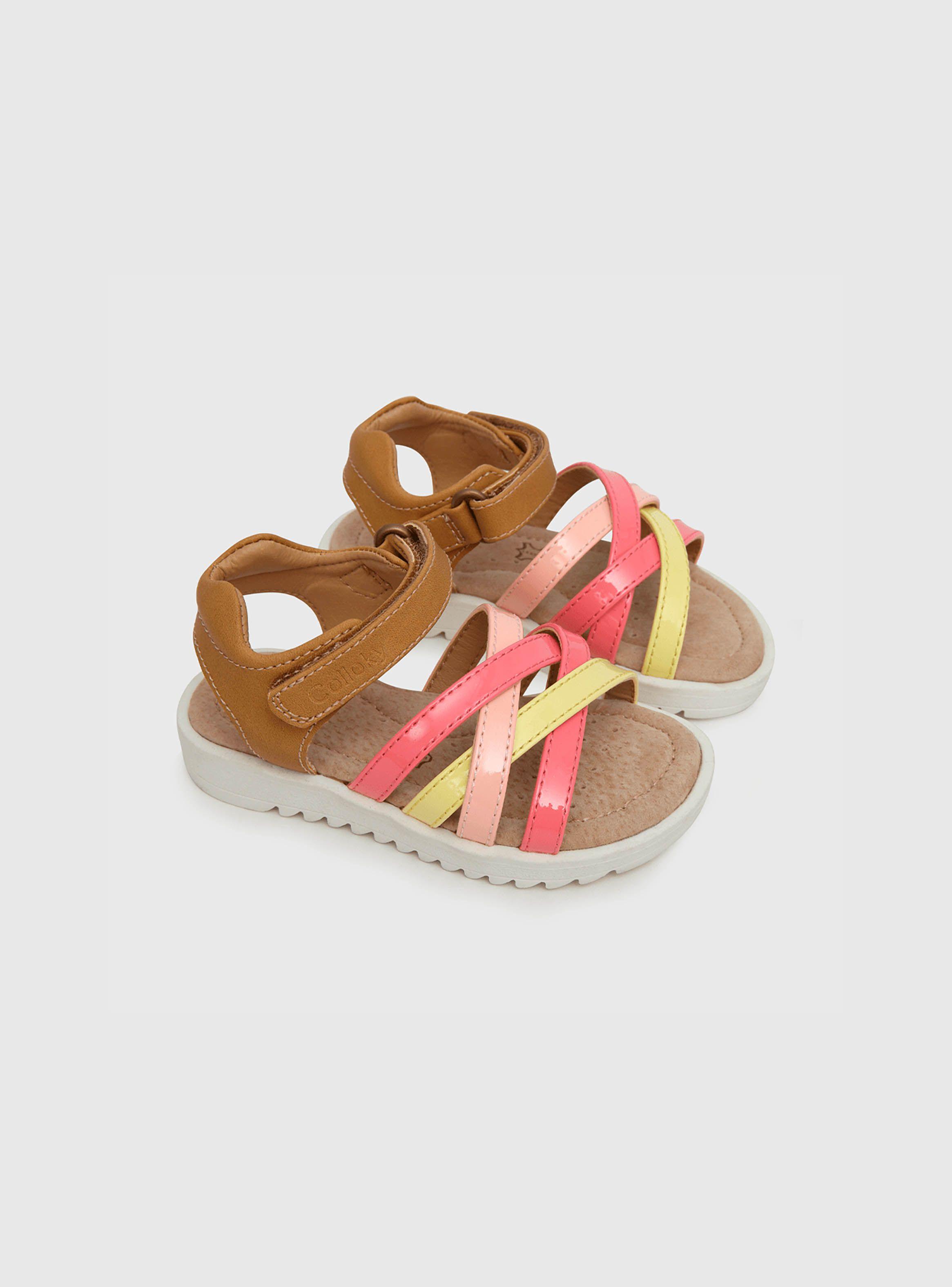 Sandalia Niña Velcro Café (21 A 27) Colloky-0
