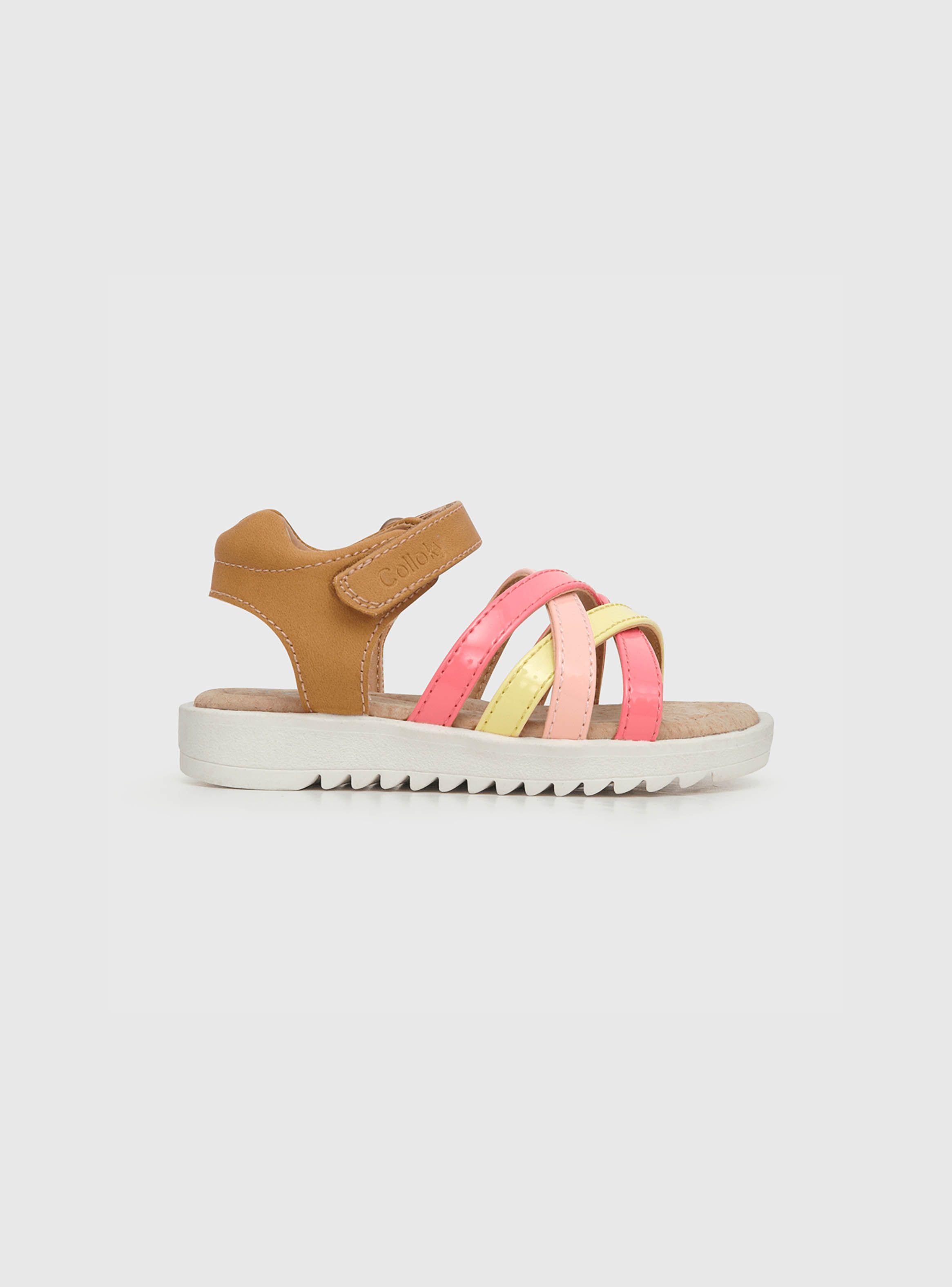 Sandalia Niña Velcro Café (21 A 27) Colloky-1