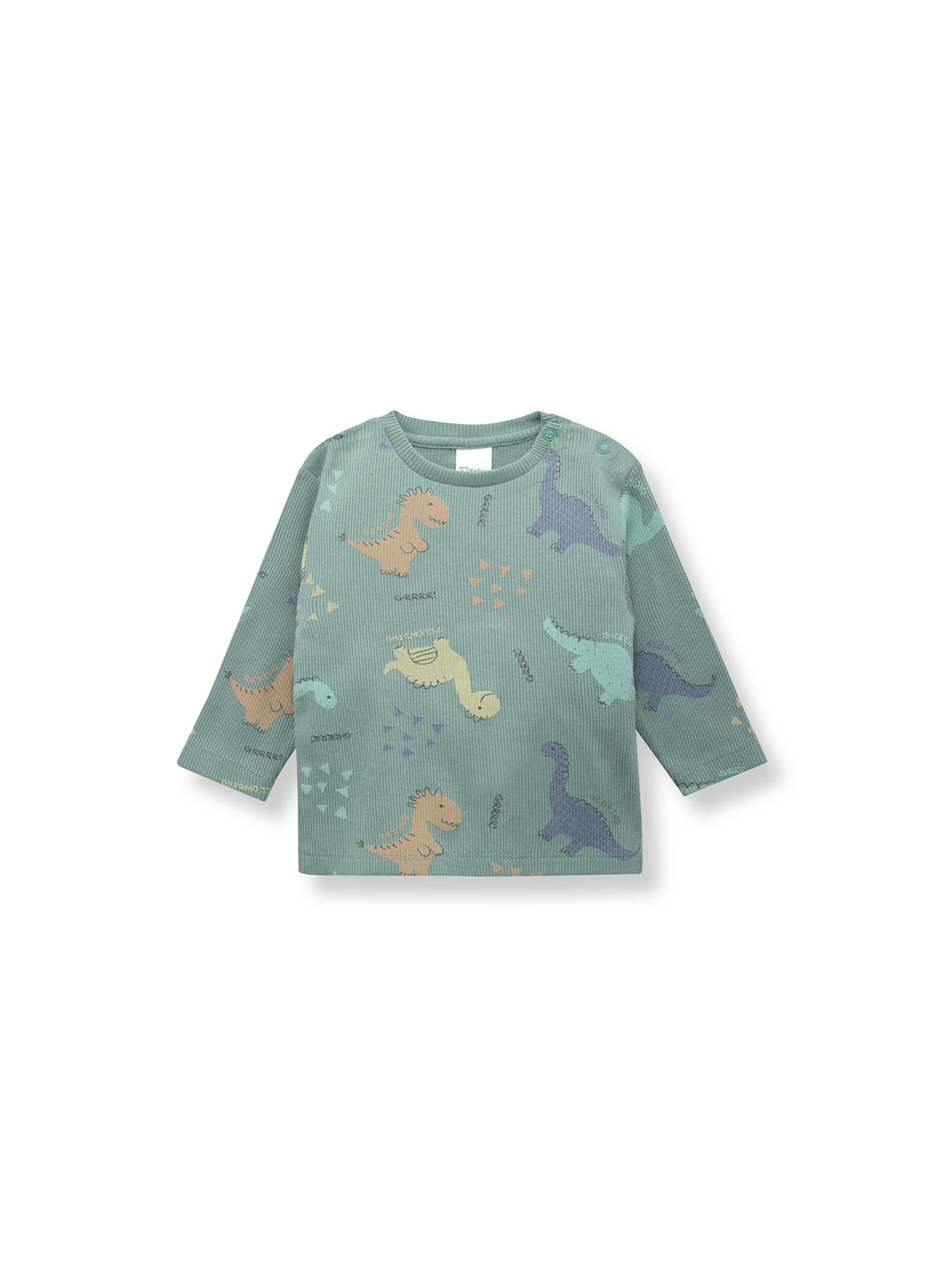 Conjunto De Bebé Niño Dino Verde (0 A 9 Meses) Colloky-1