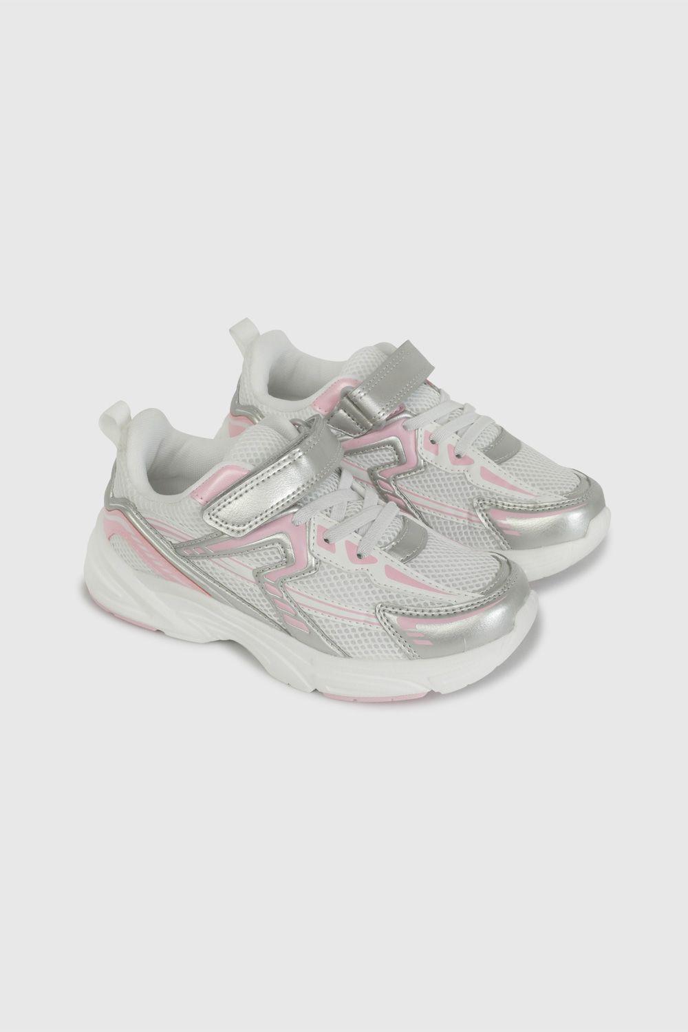 Zapatilla Urbana Blanca con Rosado 57240298V26 KID-0