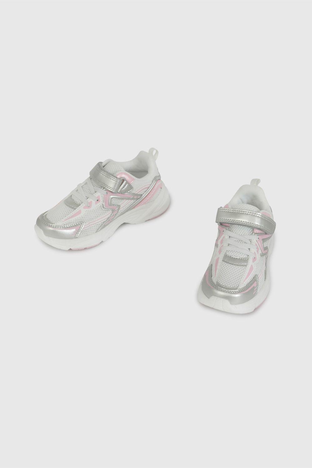 Zapatilla Urbana Blanca con Rosado 57240298V26 KID-3