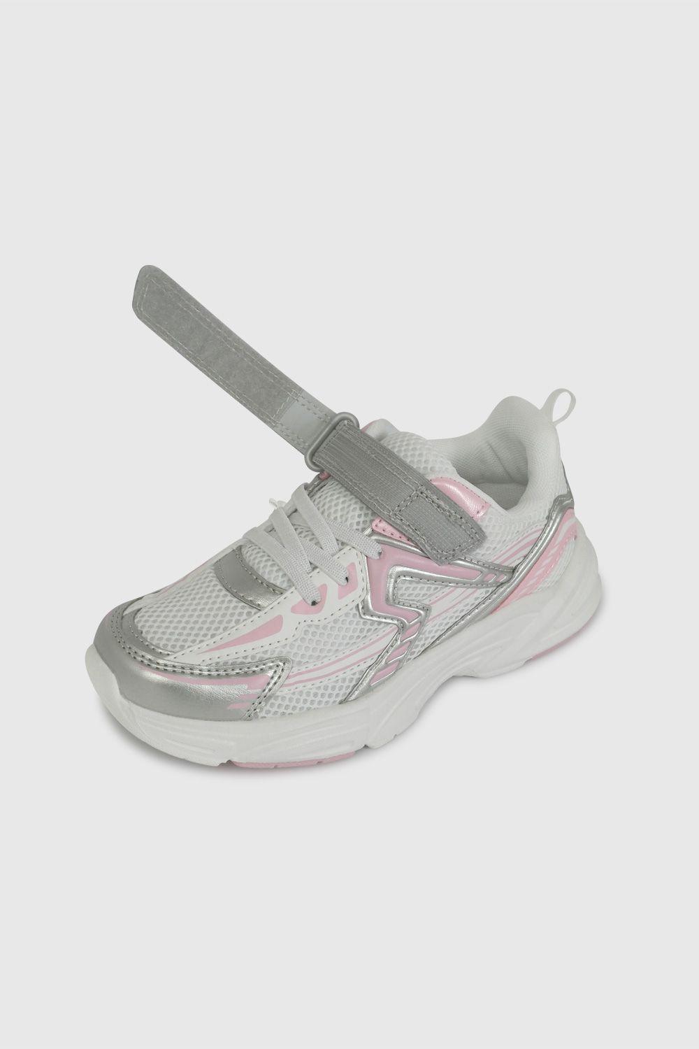 Zapatilla Urbana Blanca con Rosado 57240298V26 KID-5