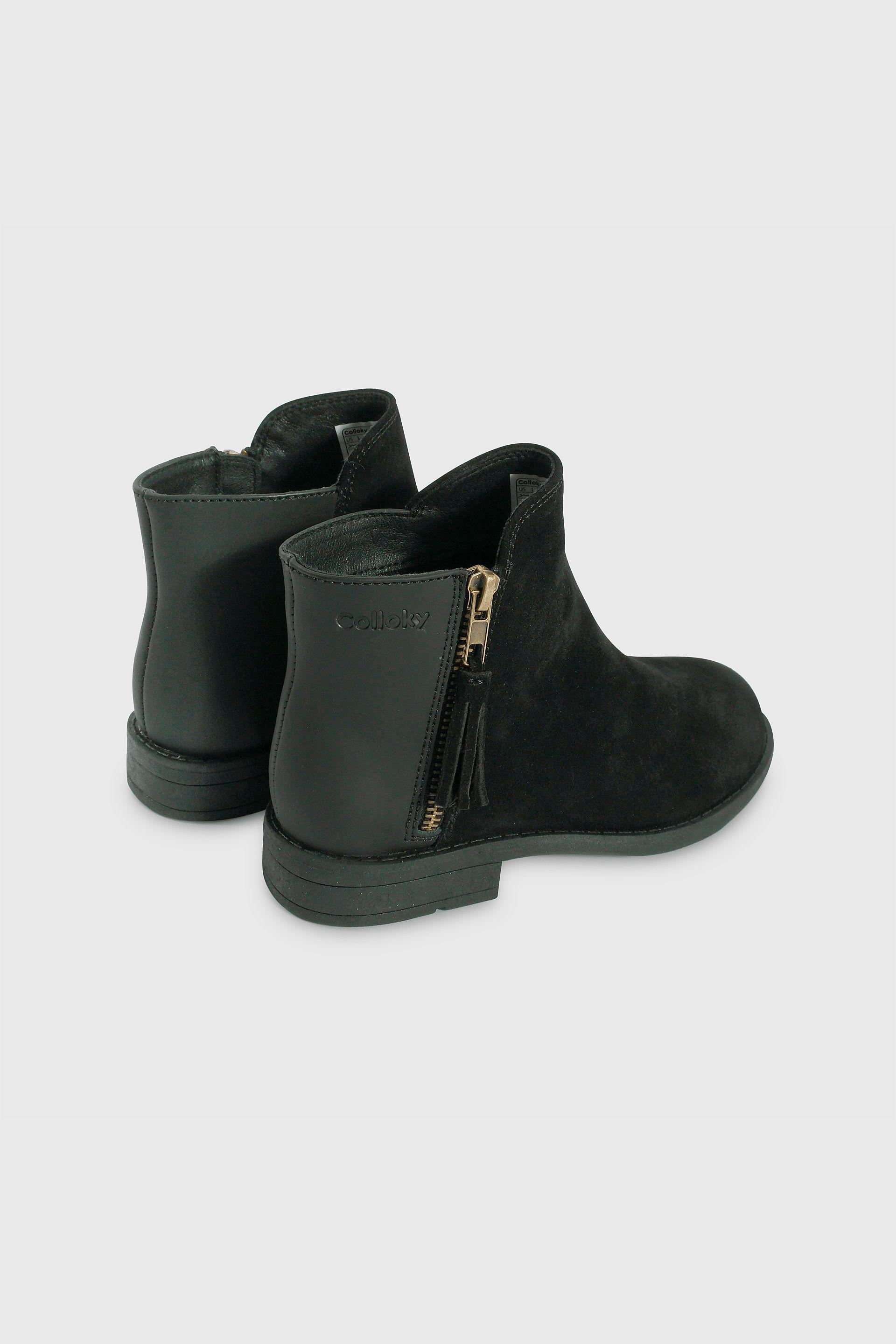 Bootie Cuero Negro-4