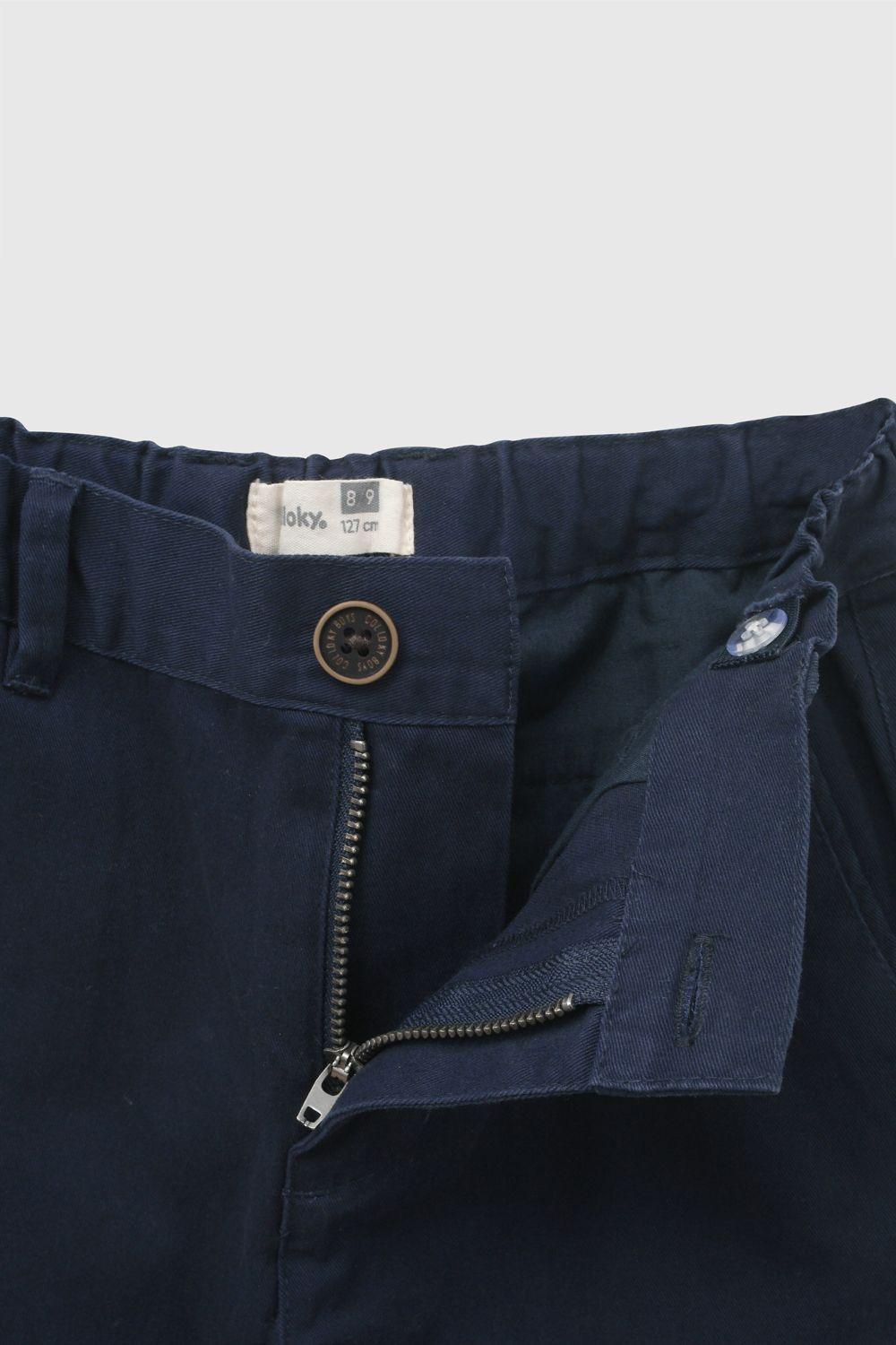 Pantalon Gabardina Denim Niño 3-4A a 12-13A Colloky-2