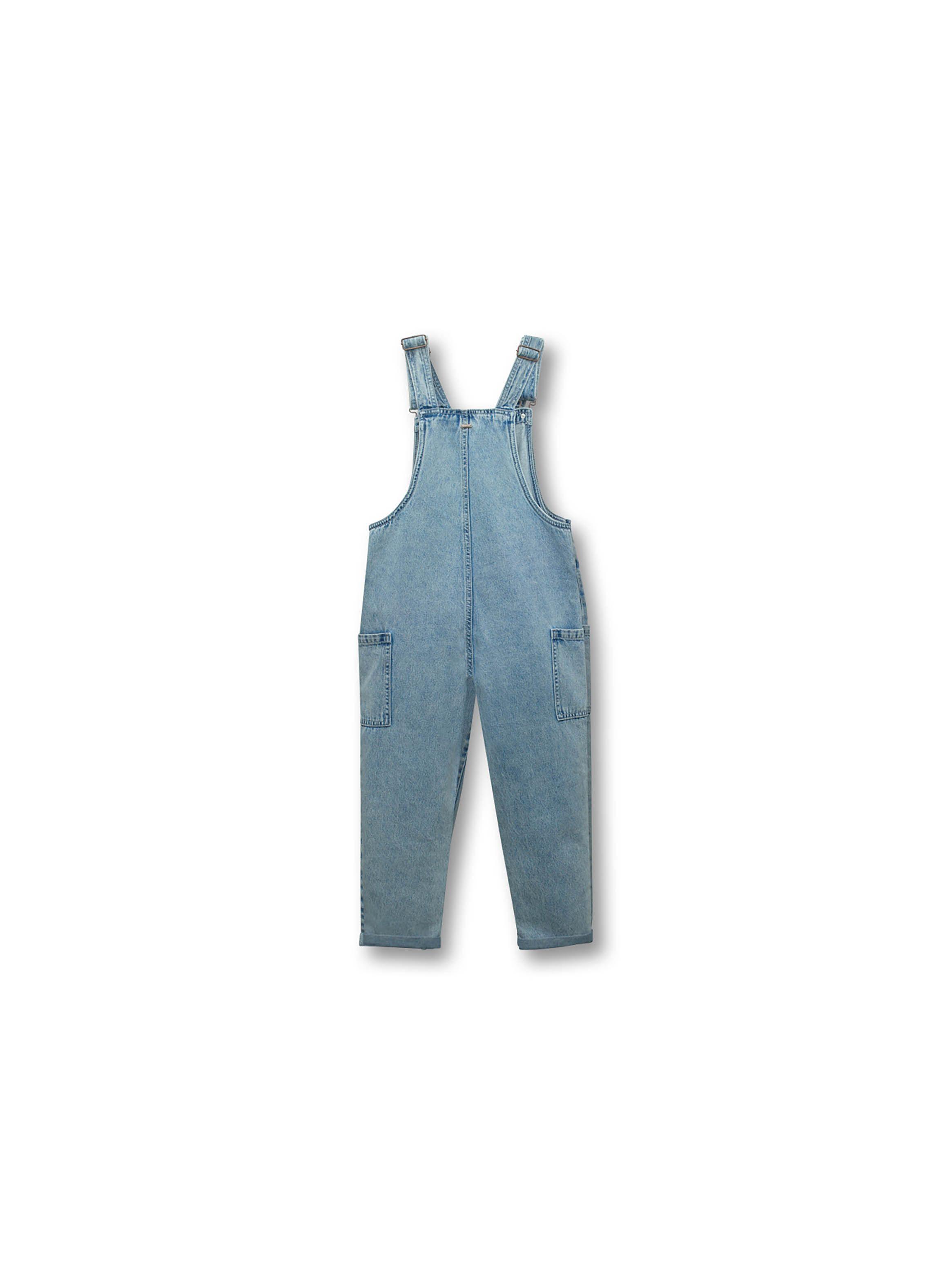 Jardinera Niña Azul Claro (2 A 12 Años) Colloky-1