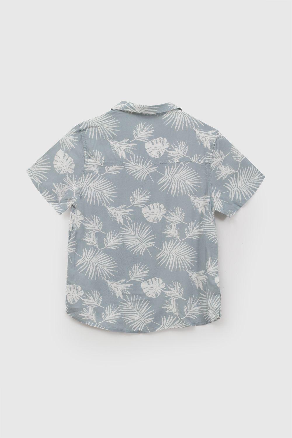 Camisa Viscosa Turquesa Niño 3-4A a 12-13A Colloky-2