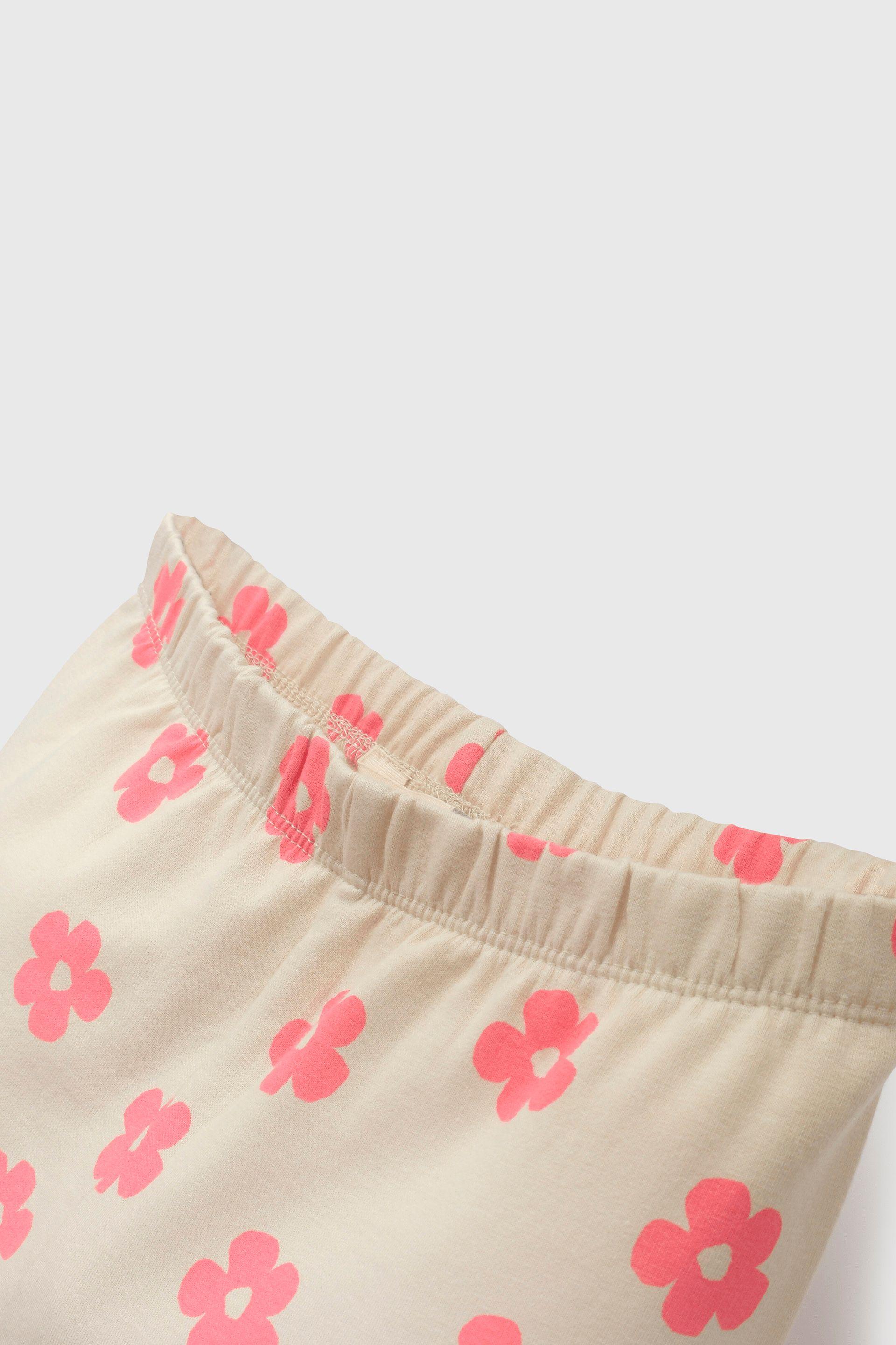 Pata Ajustada de Puño con Cintura Elasticada Beige para Niña-2