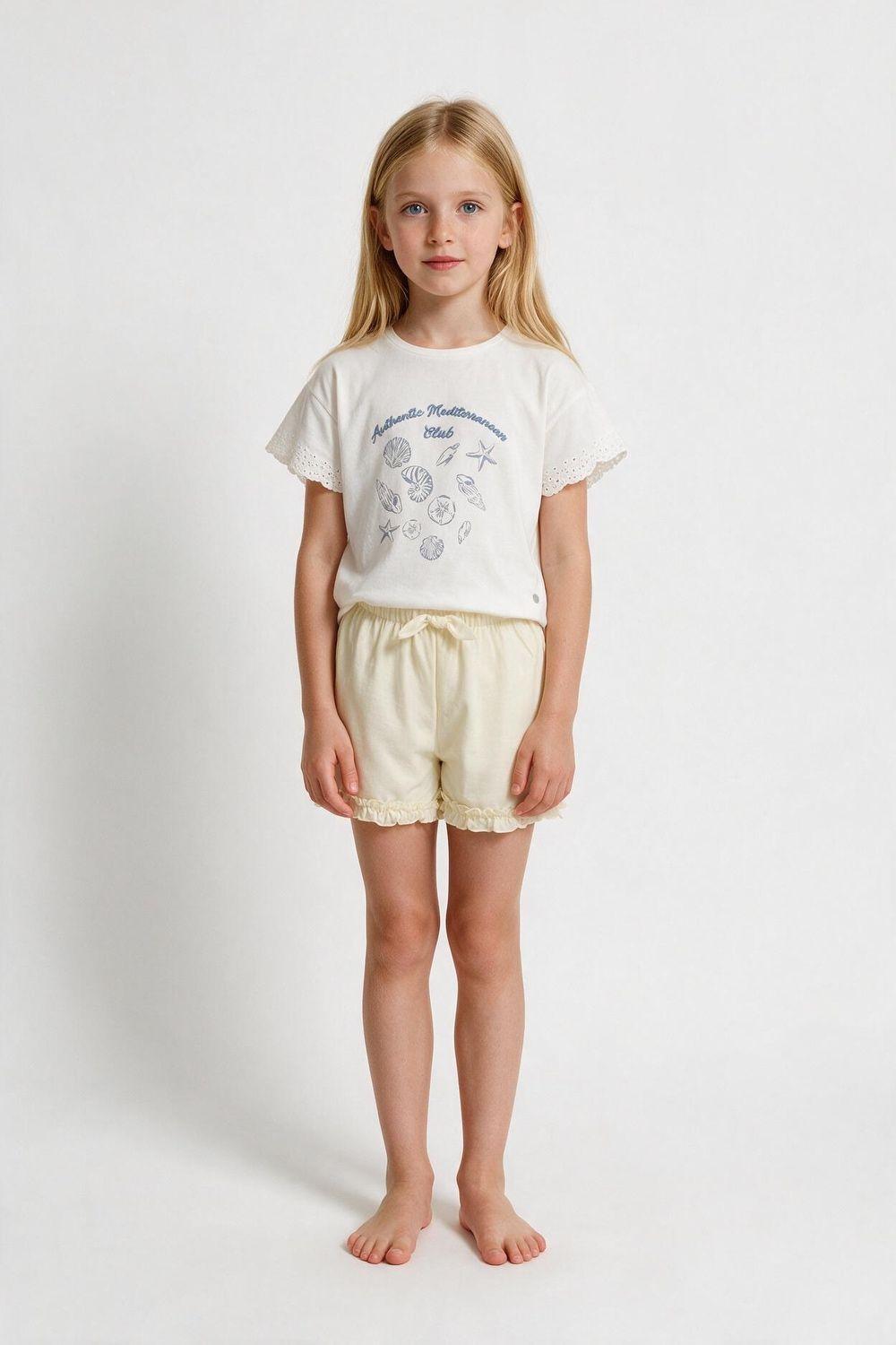 Short Amarillo Niña 3-4A a 12-13A Colloky-1