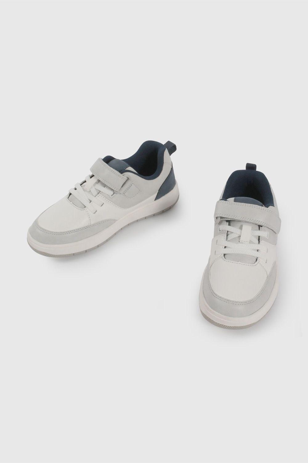 Zapatilla Urbana Skate Blanca y Gris 57310298V26 KID-3