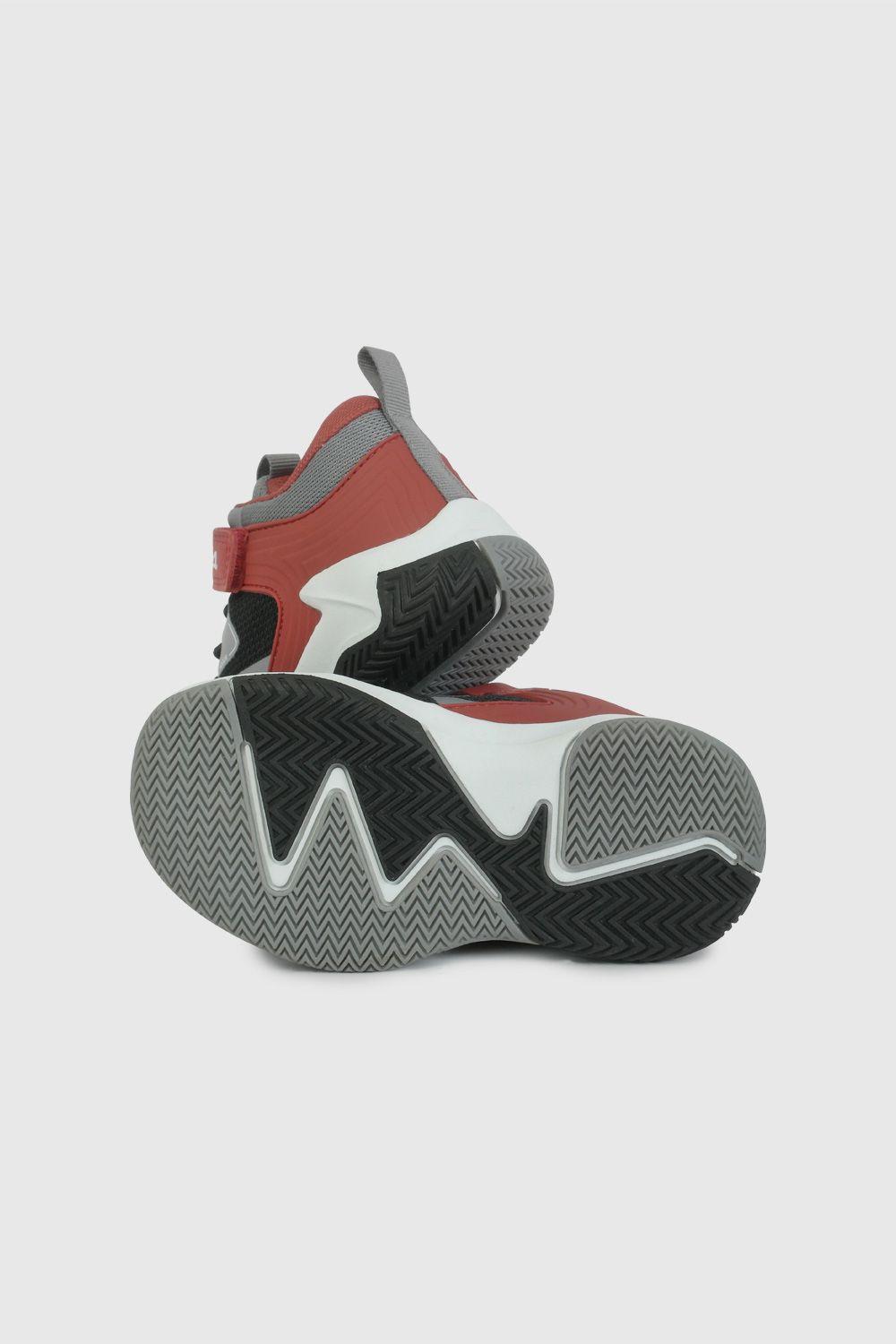 Zapatilla Deportiva Roja Caña Alta 48770301V26-2