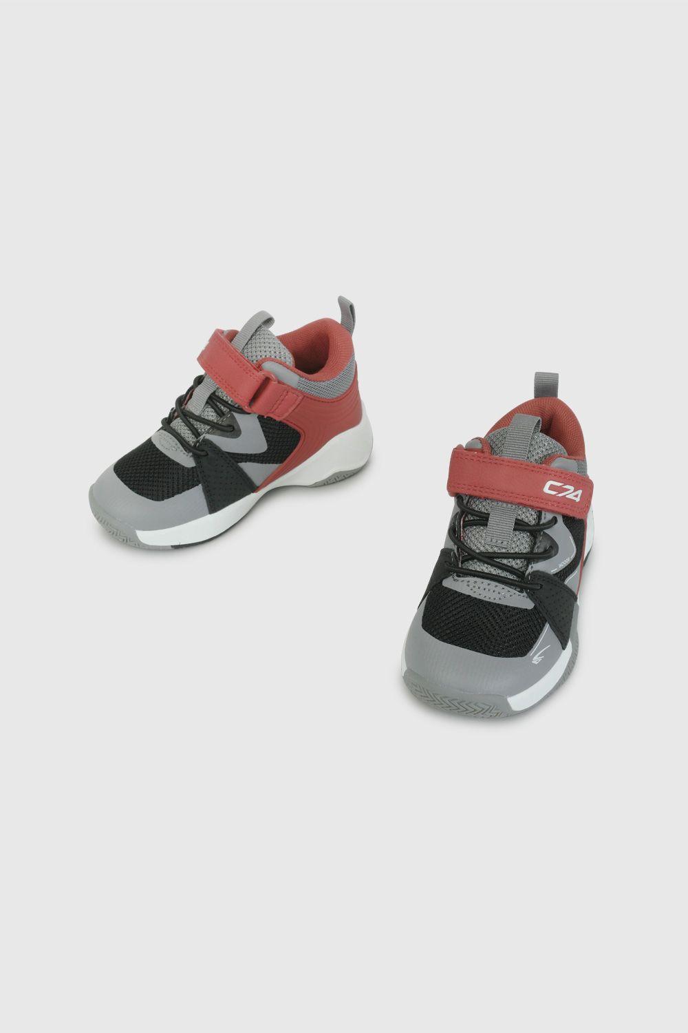 Zapatilla Deportiva Roja Caña Alta 48770301V26-3