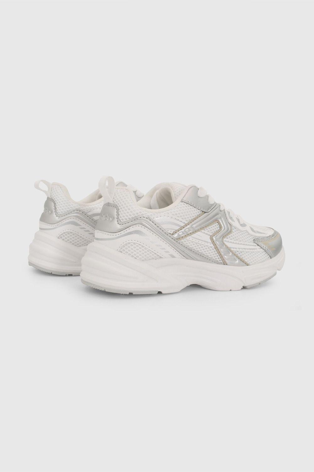 Zapatilla Urbana Blanca y Plateado 57240210V26 KID-1