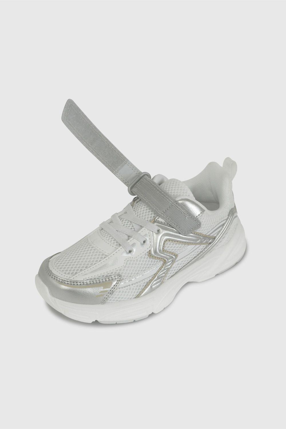 Zapatilla Urbana Blanca y Plateado 57240210V26 KID-5