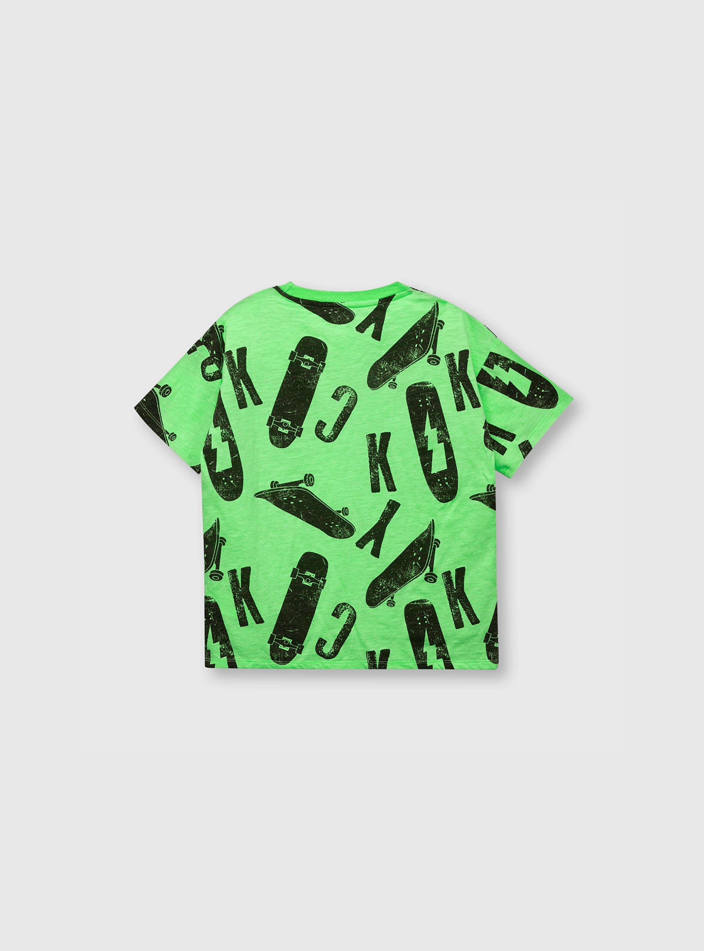 Polera De Niño Skate Amarillo (2 A 12 Años) Colloky-1
