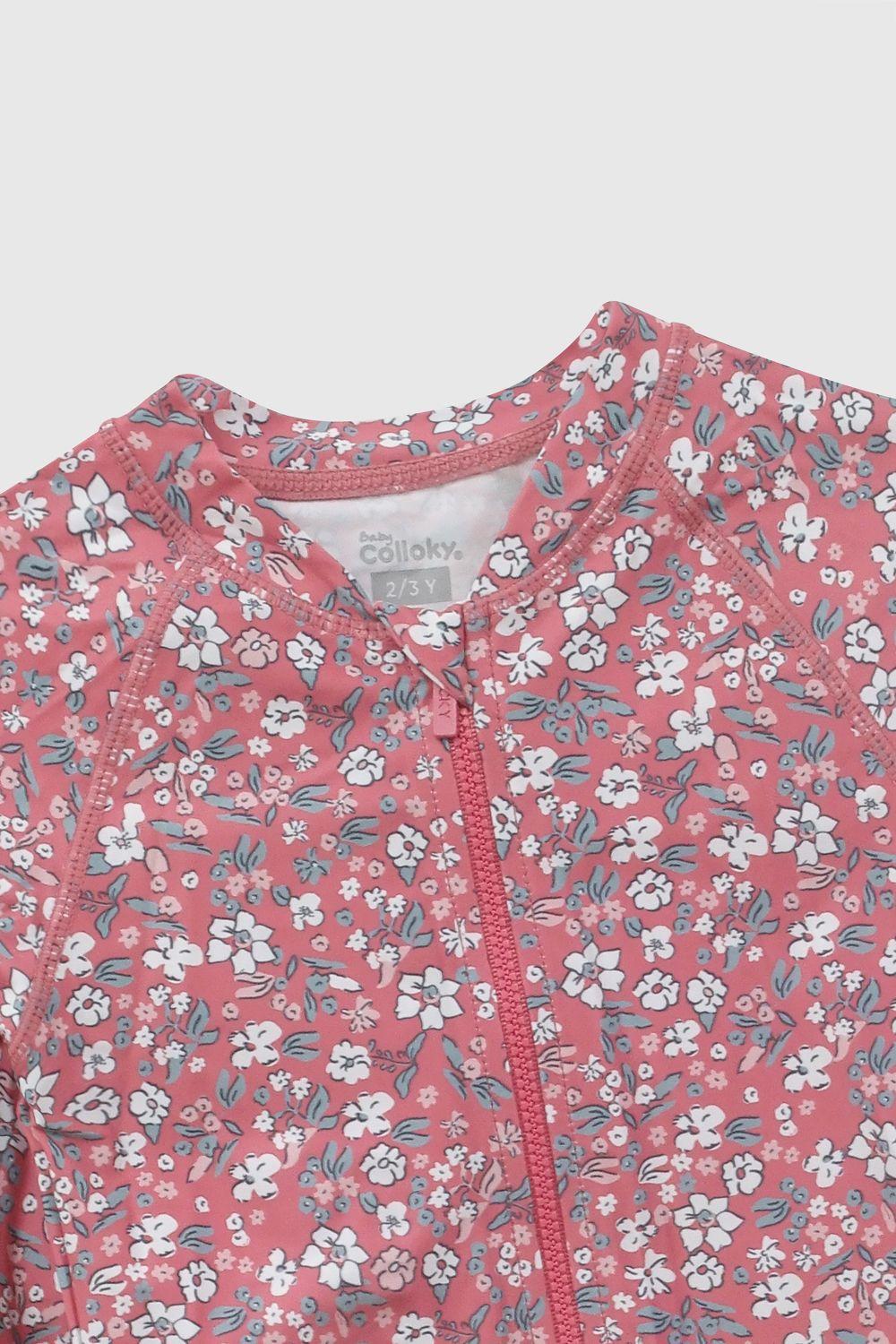 Entero Flores Filtro Uv Multicolor Niña 6-9M a 4-5A Colloky-2