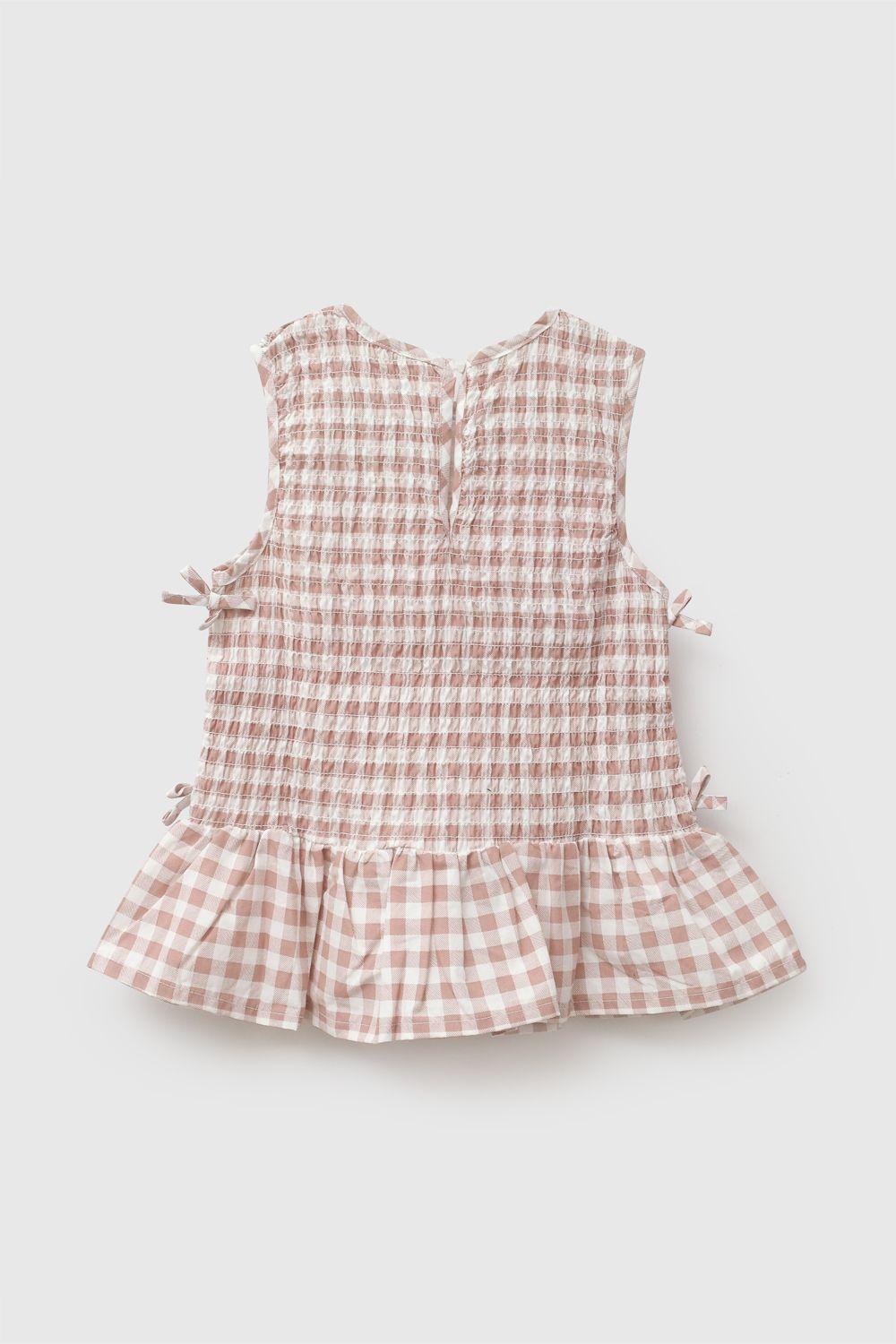 Blusa Cuadros Rosa Viejo Niña 3-4A a 12-13A Colloky-2
