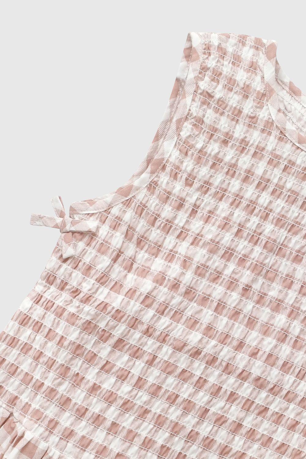 Blusa Cuadros Rosa Viejo Niña 3-4A a 12-13A Colloky-3