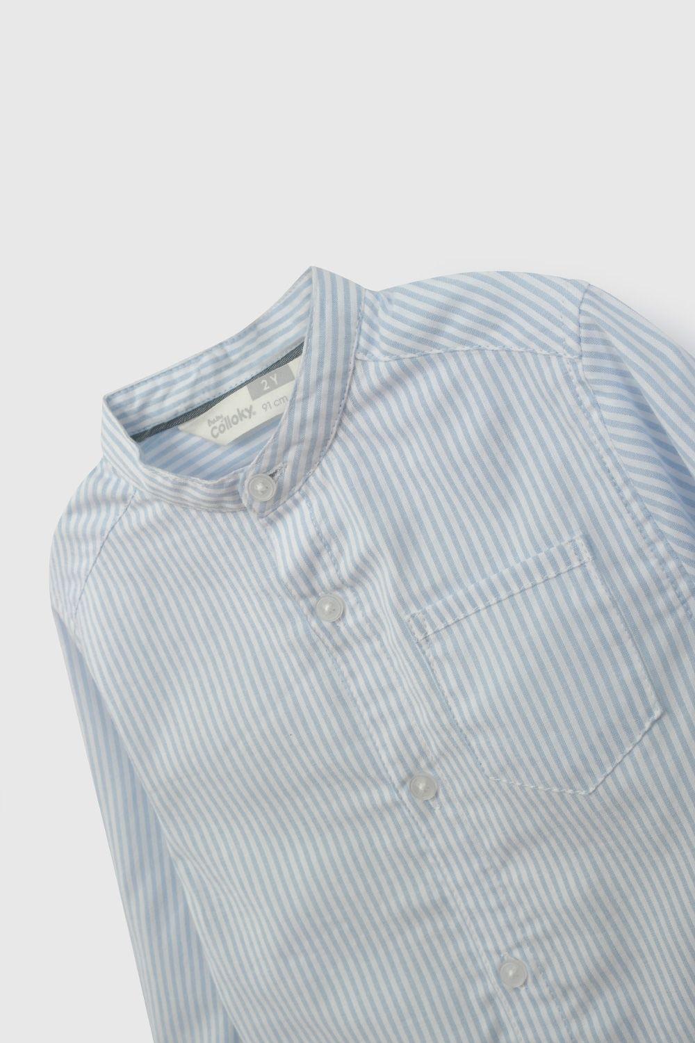 Camisa Blanca Cuello Mao De Niño CAOX0709V26-2