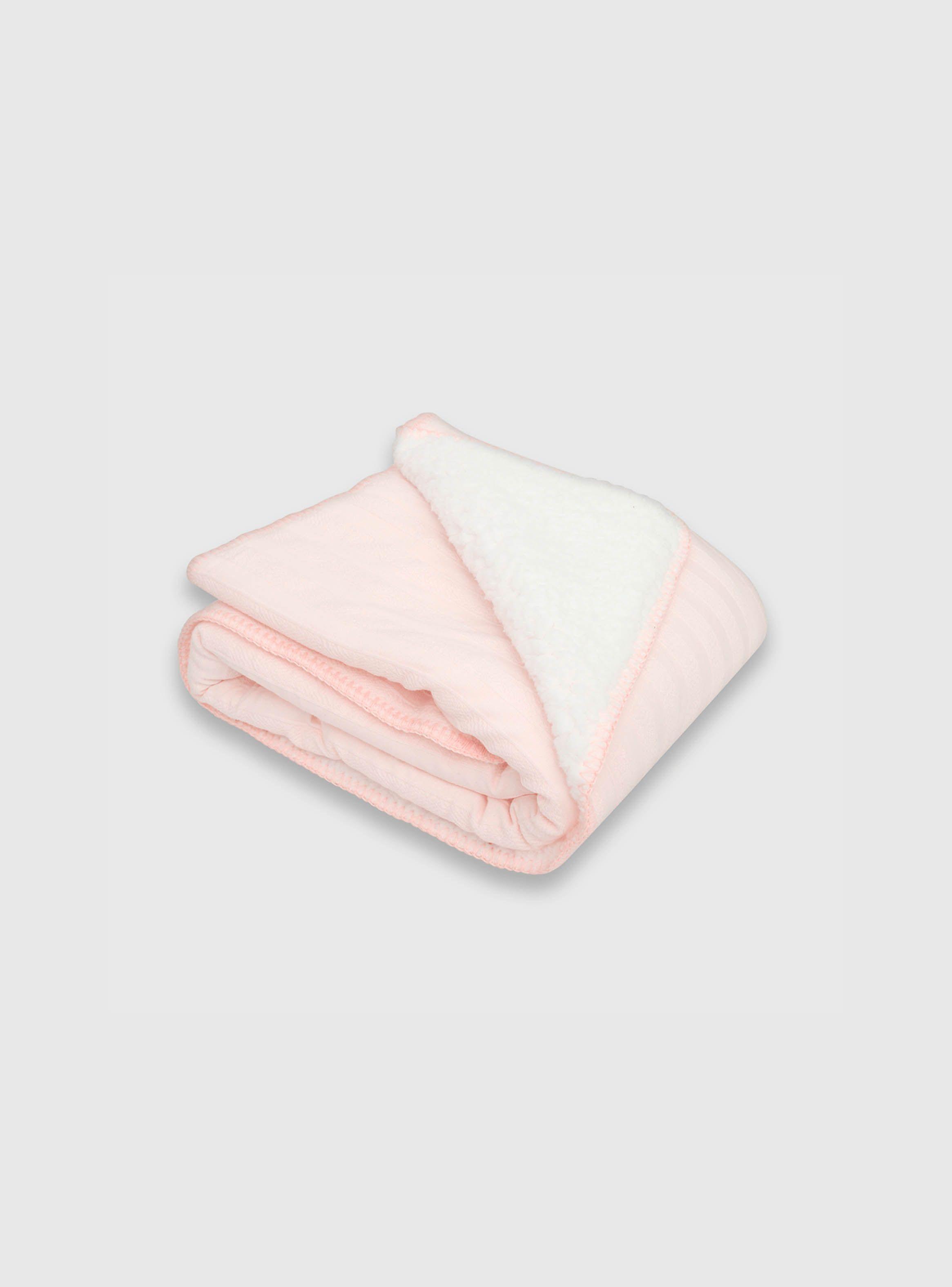 Manta De Bebé Niña 90 X 73 Cm Rosado (Talla Única) Colloky-0